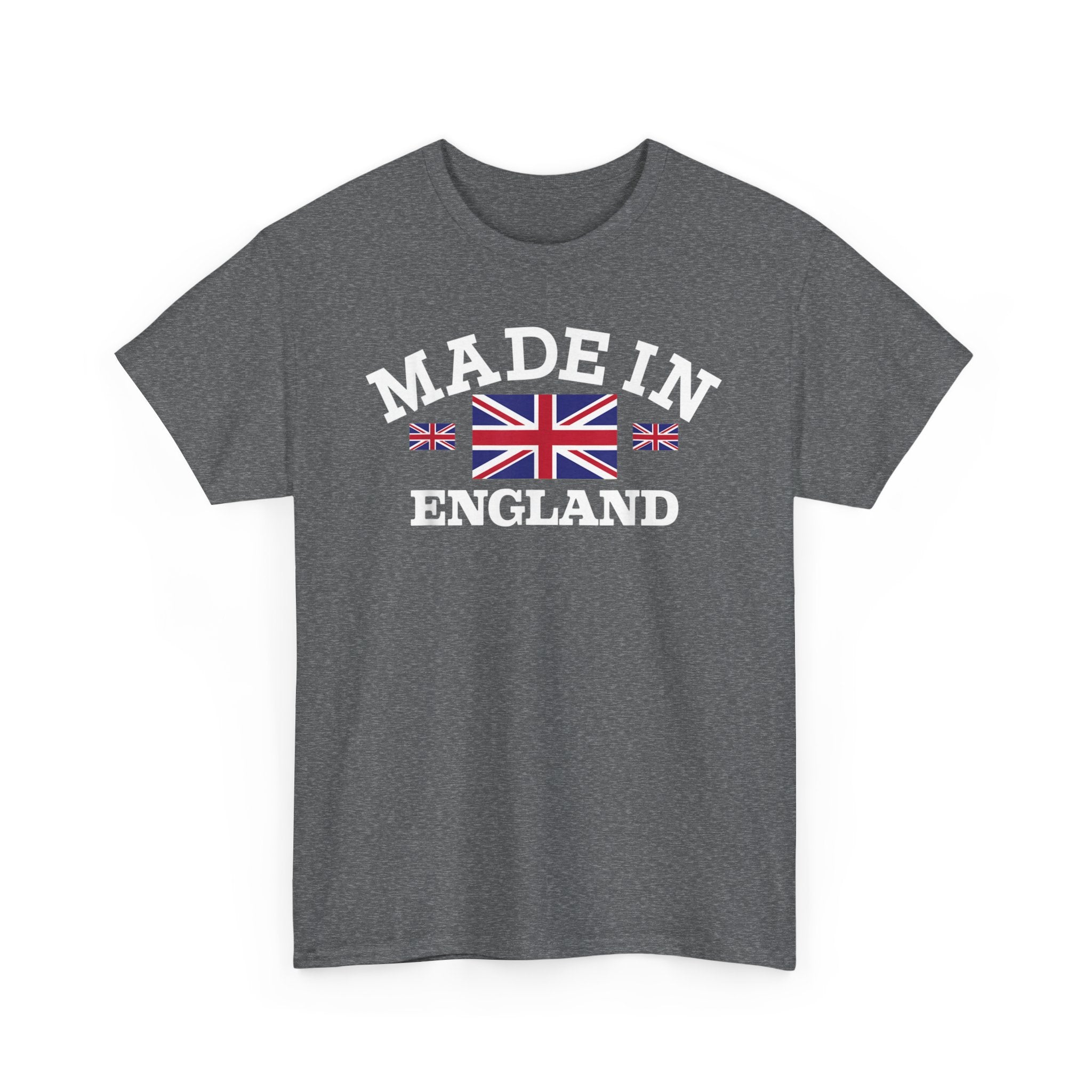 Made in England British Flag Union Jack Unisex Heavy Cotton Tee