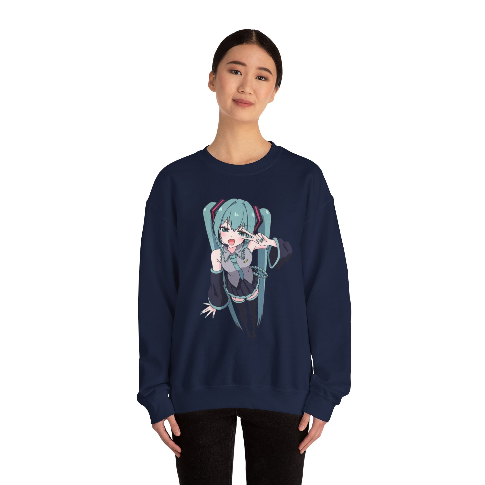 Hatsune Miku Unisex Heavy Blend™ Crewneck Sweatshirt