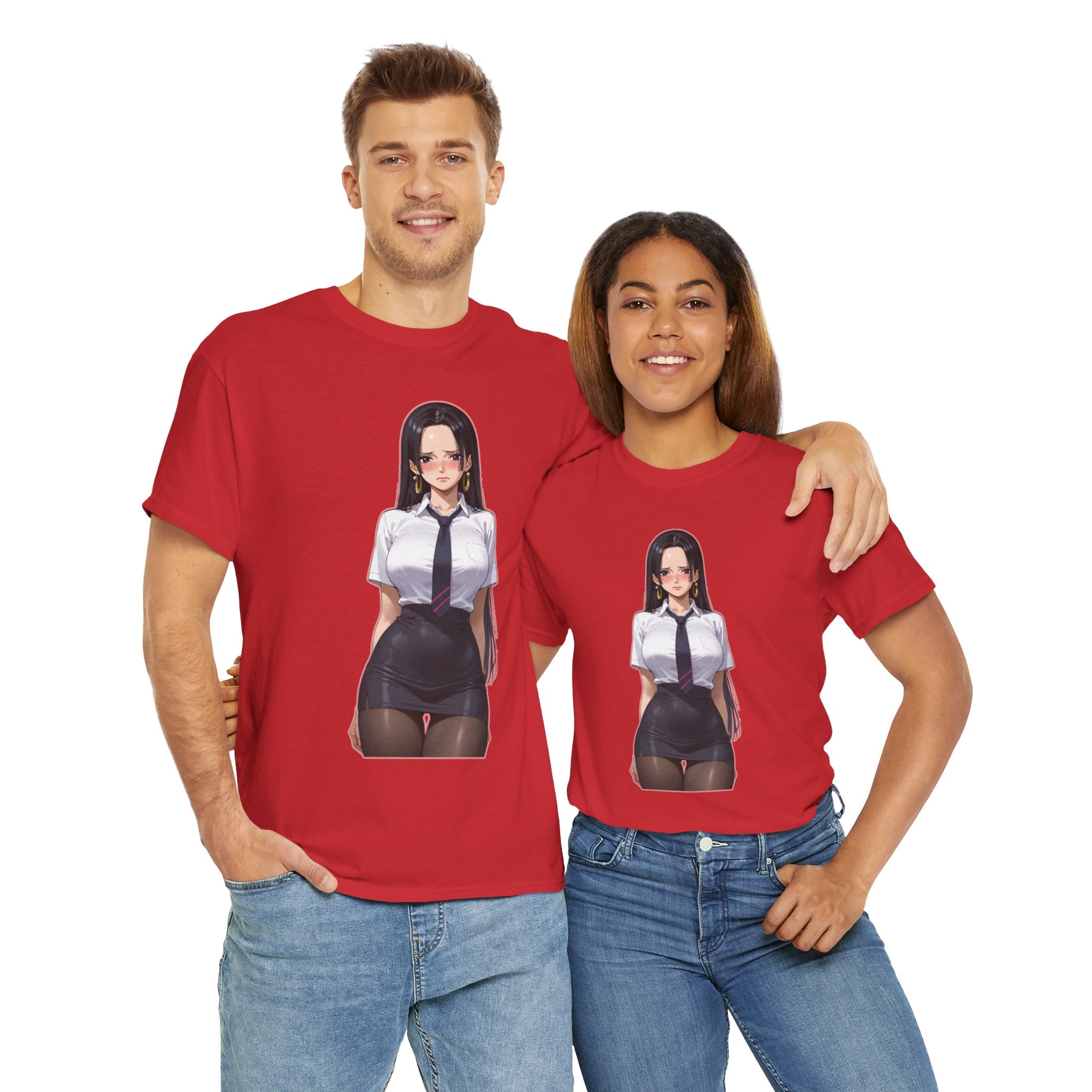 Nico Robin Office Lady Blushing Unisex Heavy Cotton Tee