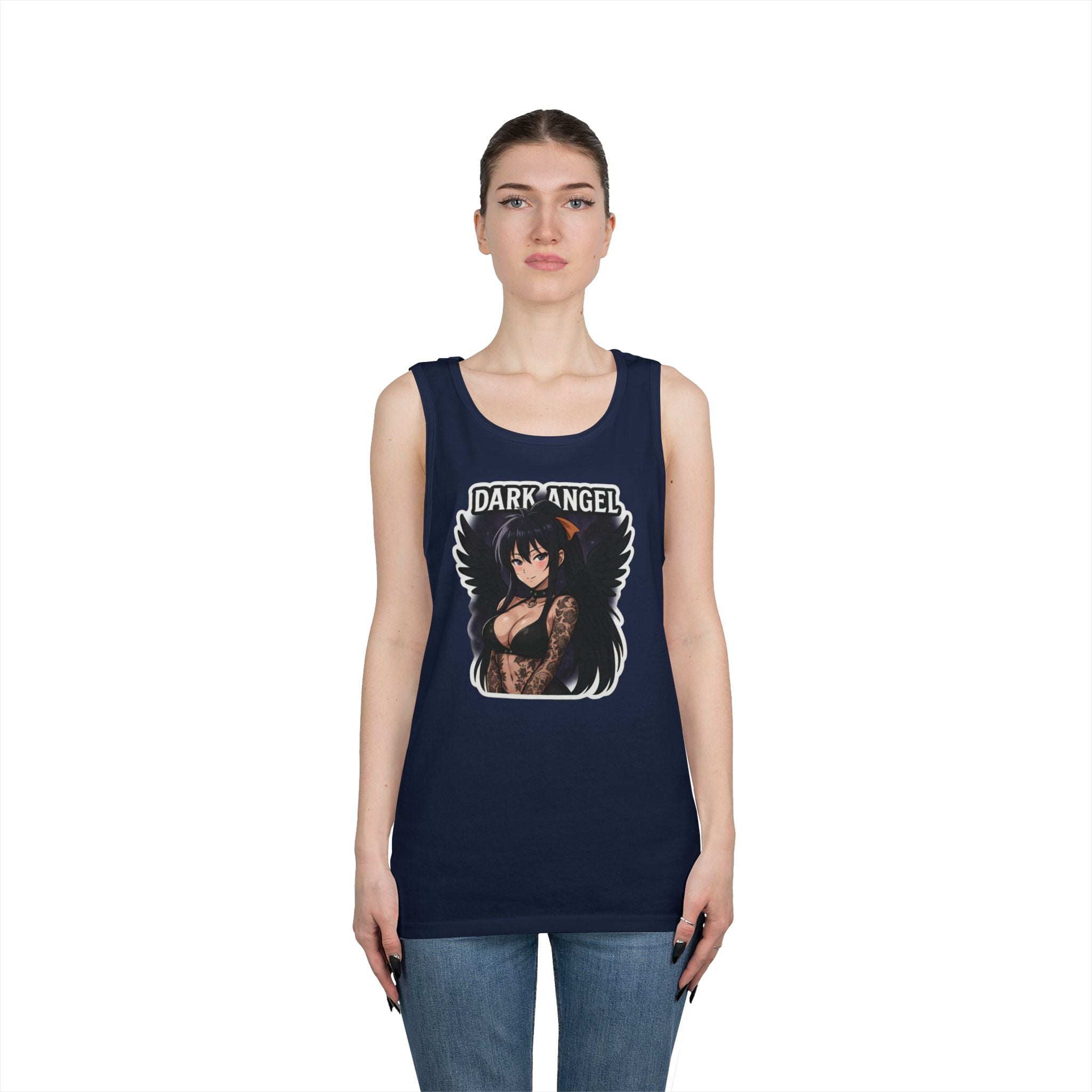 Akeno Himejima Dark Angel Heavy Cotton Tank Top