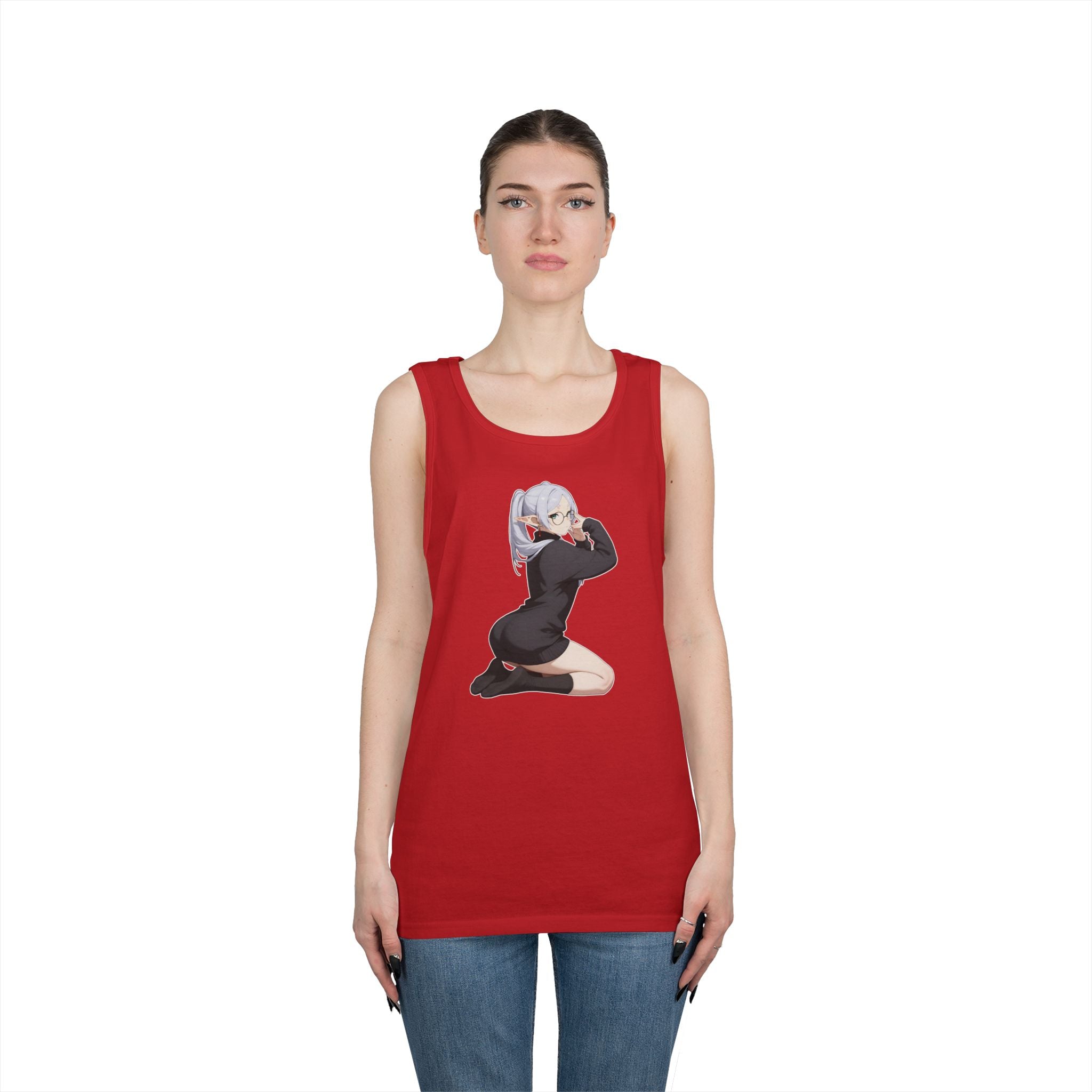Cute Frieren Heavy Cotton Tank Top