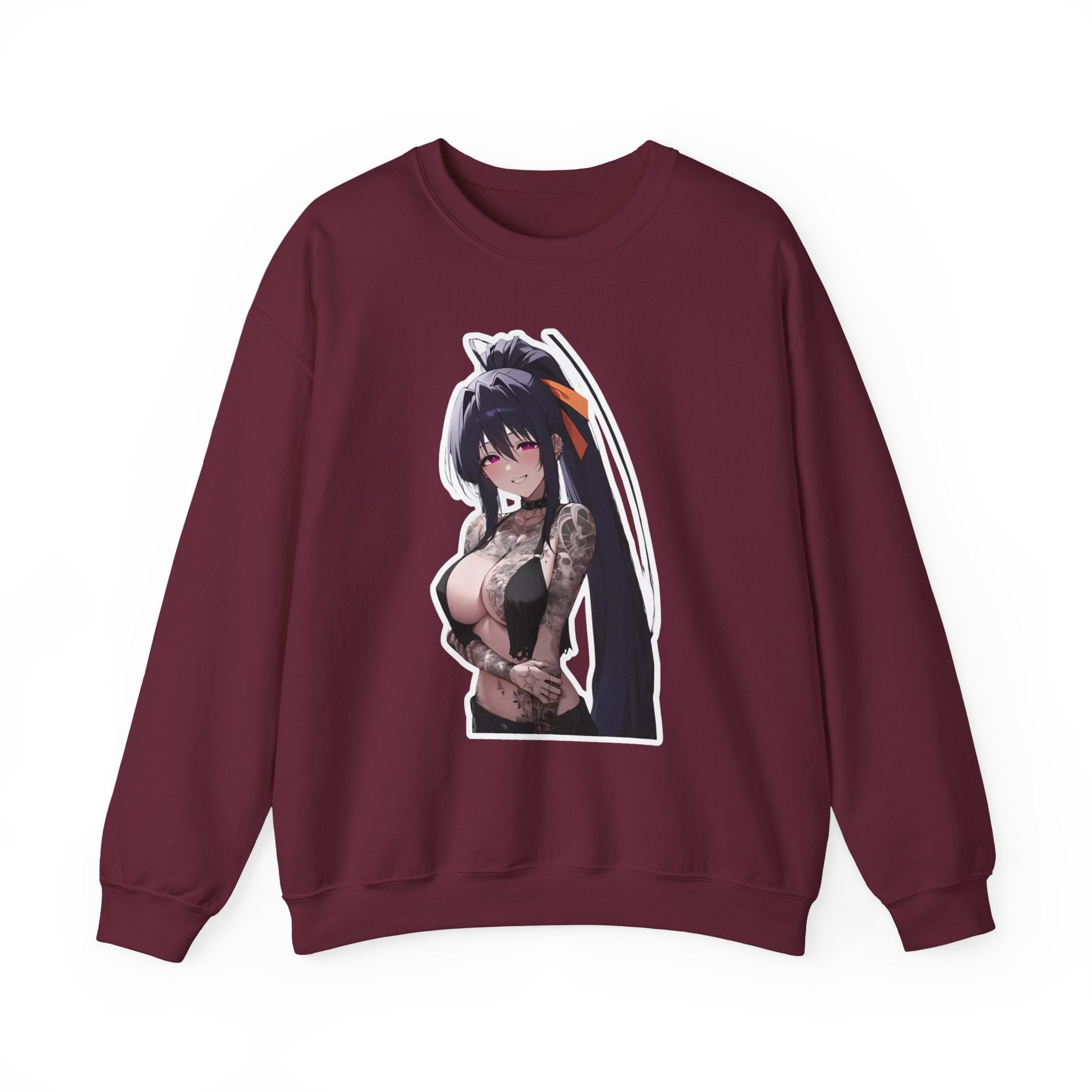 Akeno Himejima Gothic Tattooed Unisex Heavy Blend™ Crewneck Sweatshirt