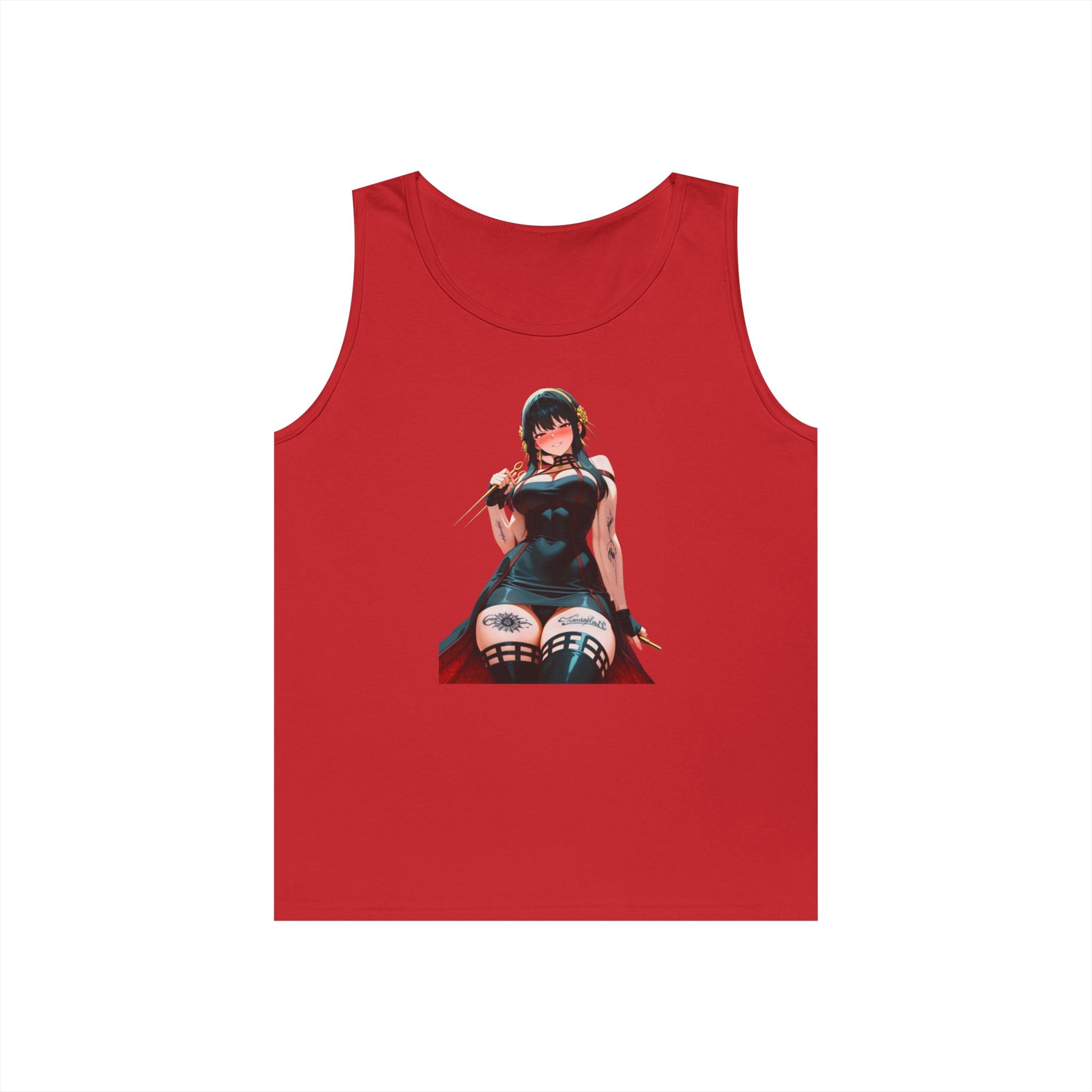 Yor Forger Assassin Gothic Tattooed Heavy Cotton Tank Top