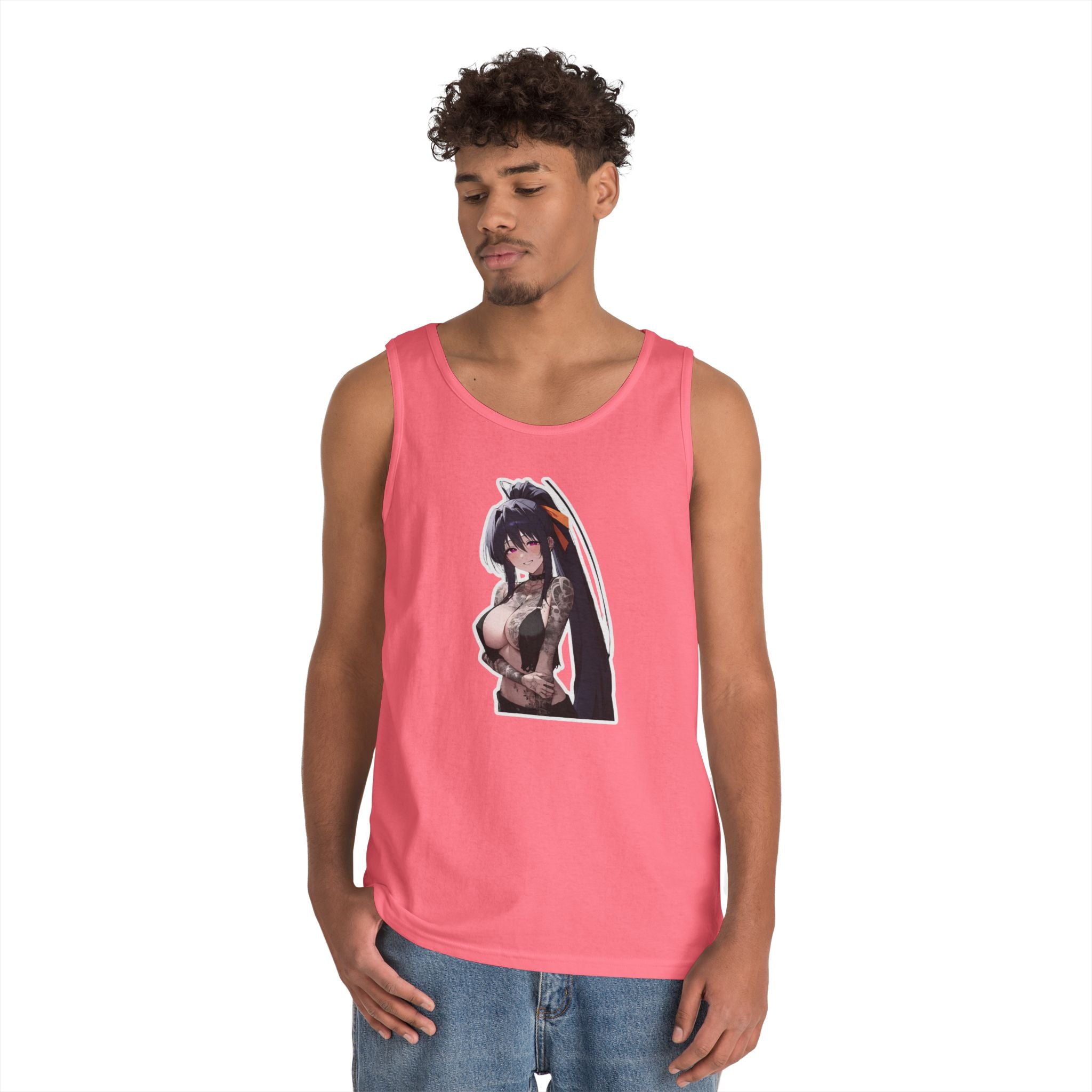 Akeno Himejima Gothic Tattooed Heavy Cotton Tank Top