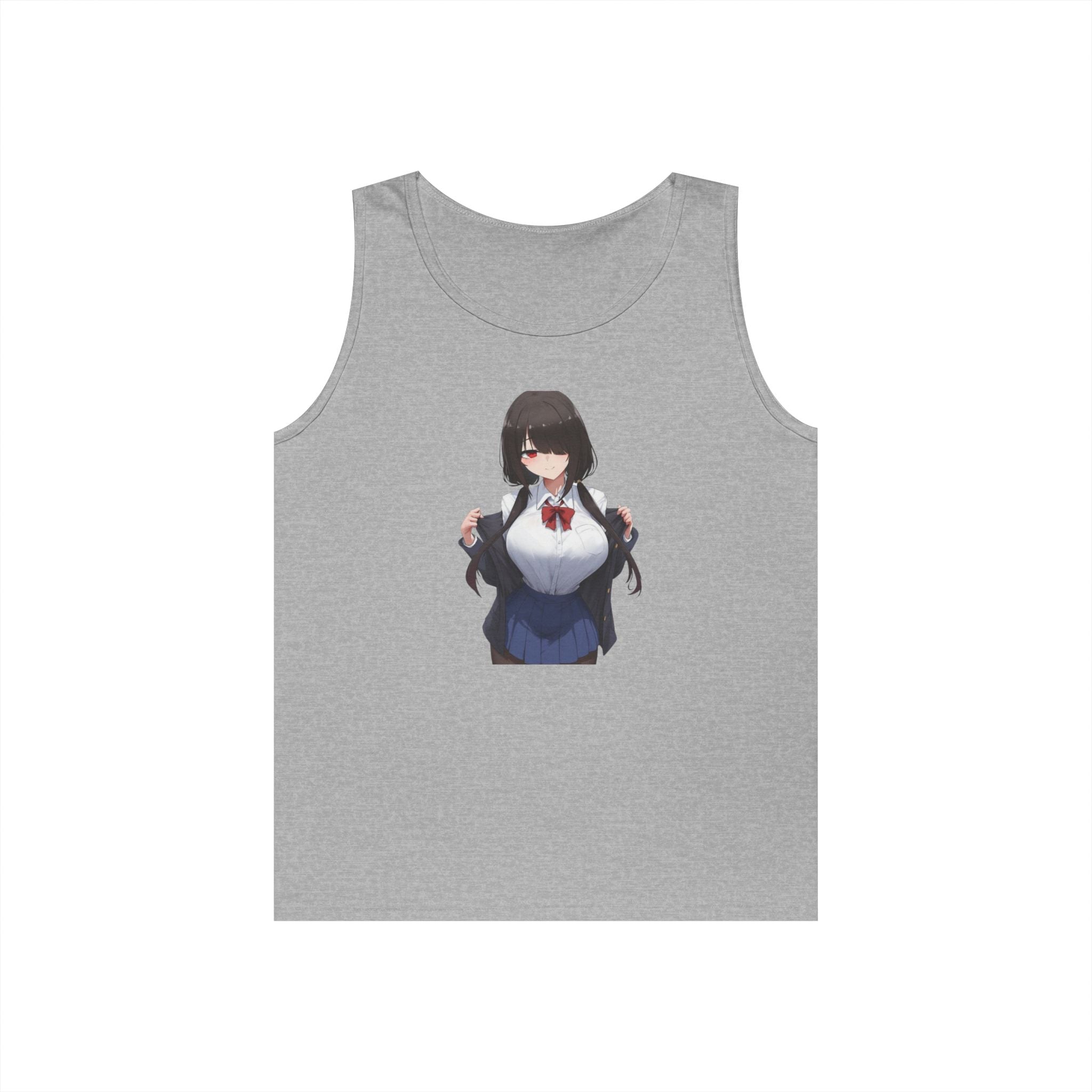 Tokisaki Kurum Schoolgirl Gothic Seductive Heavy Cotton Tank Top