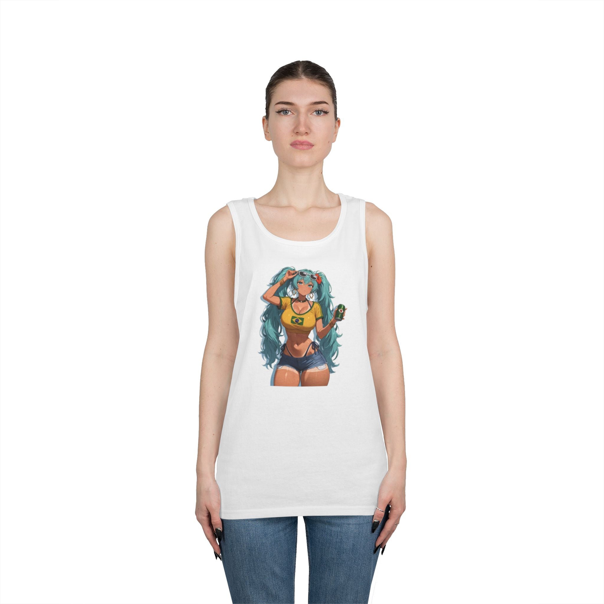 Hatsune Miku Brazil Girl Heavy Cotton Tank Top