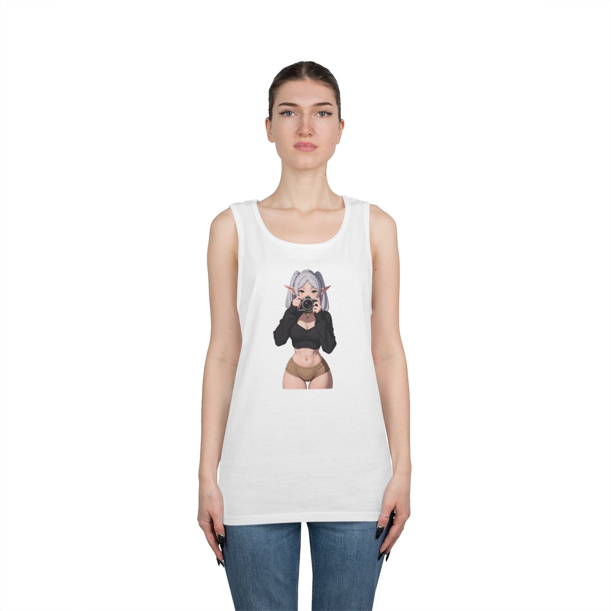 Frieren Cute Heavy Cotton Tank Top