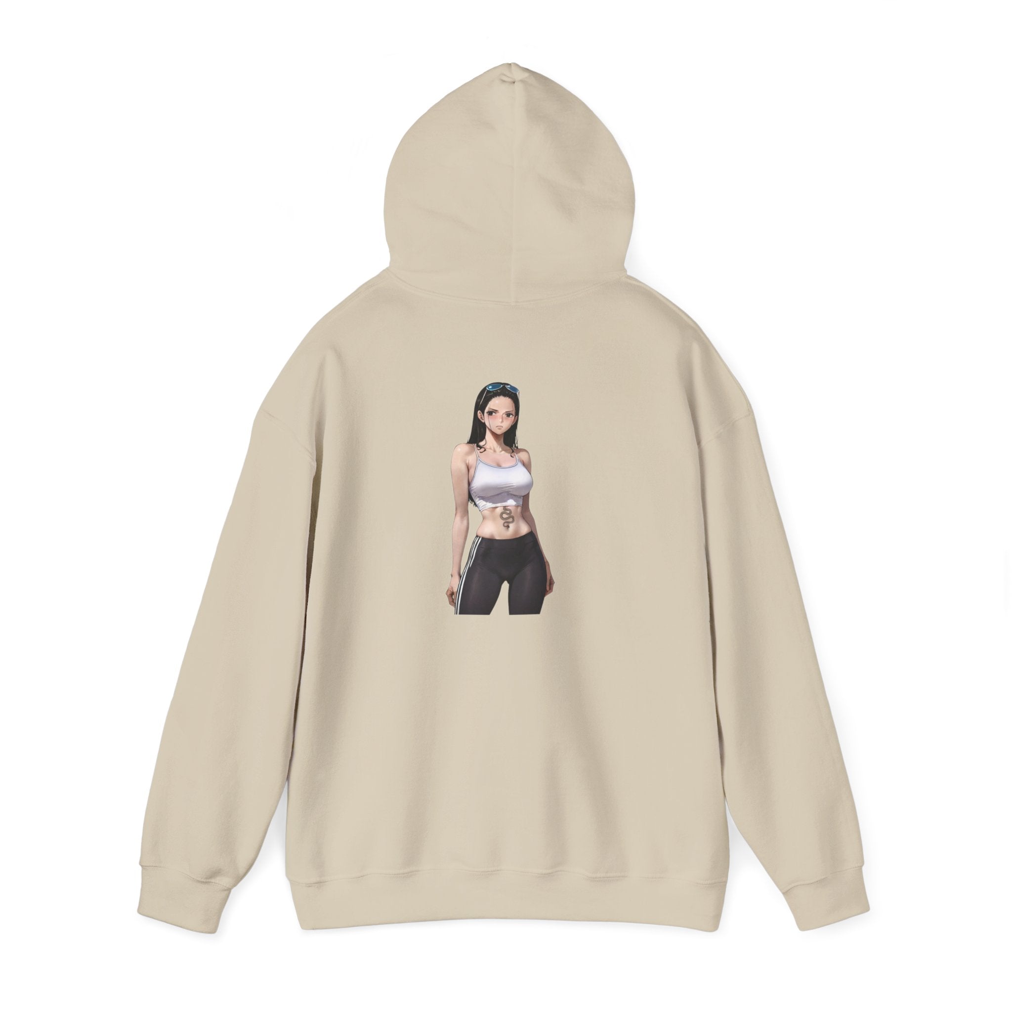Nico Robin Sporty Snake Tattoo Anime Unisex Heavy Blend™ Hooded Sweatshirt