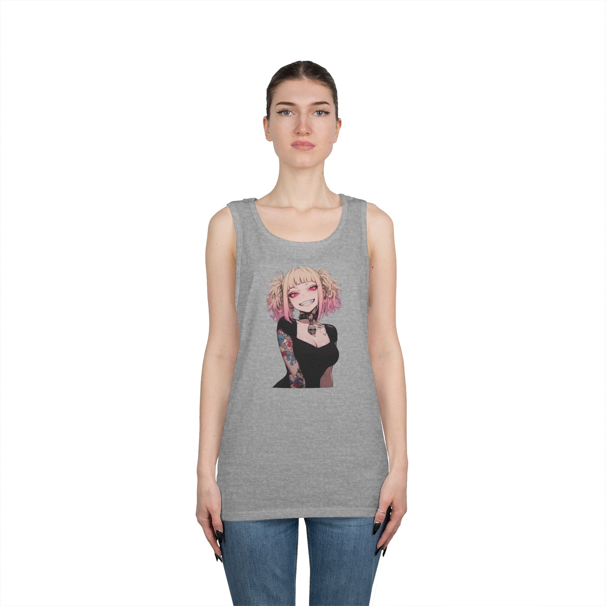 Gothic Himiko Toga Tattooed Crazy Heavy Cotton Tank Top