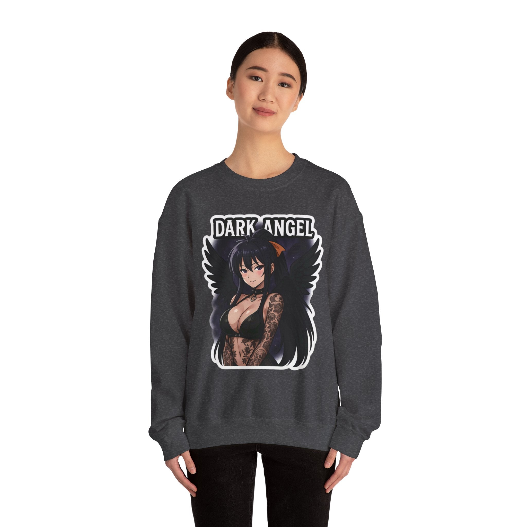 Akeno Himejima Dark Angel Unisex Heavy Blend™ Crewneck Sweatshirt