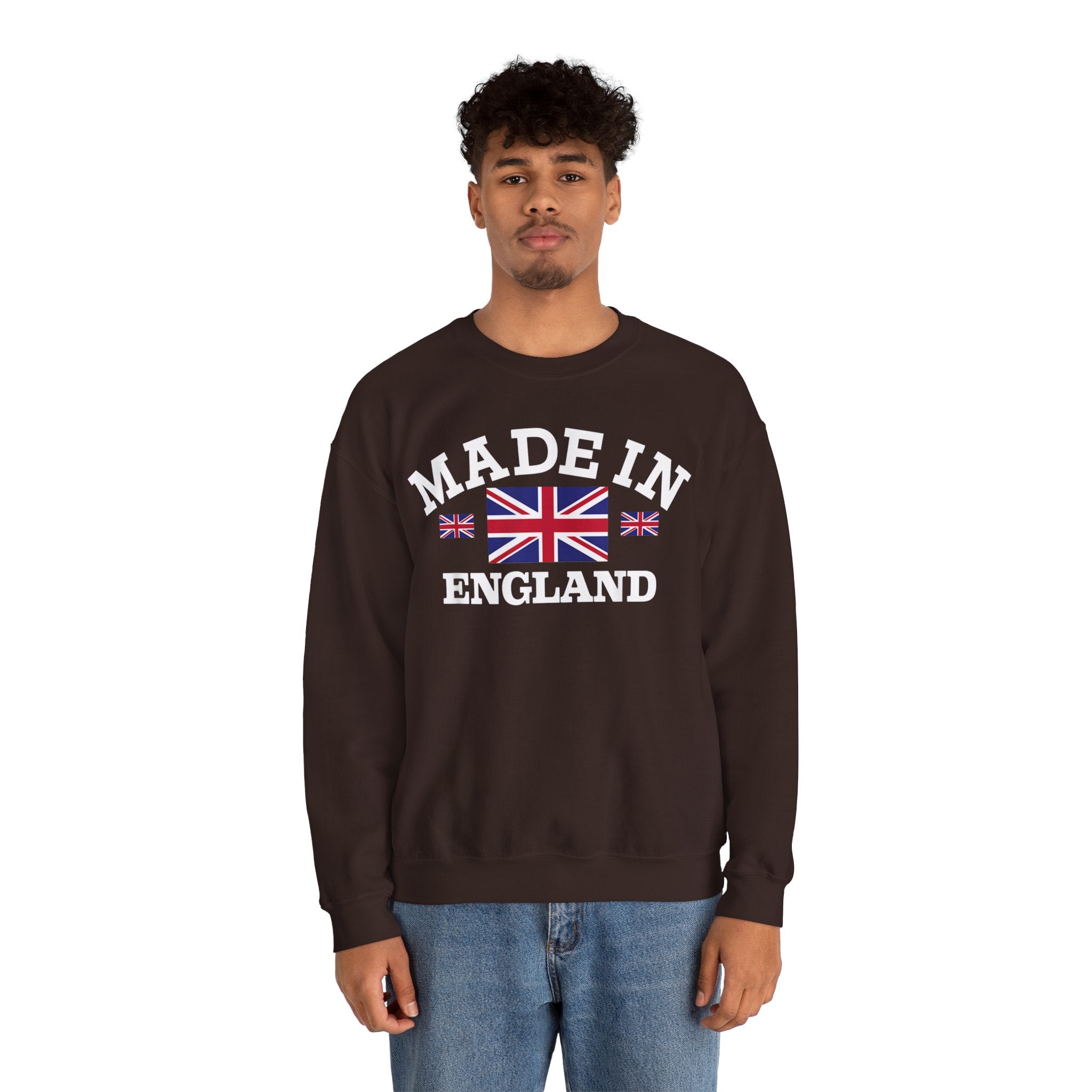 Made in England British Flag Union Jack Unisex Heavy Blend™ Crewneck Sweatshirt