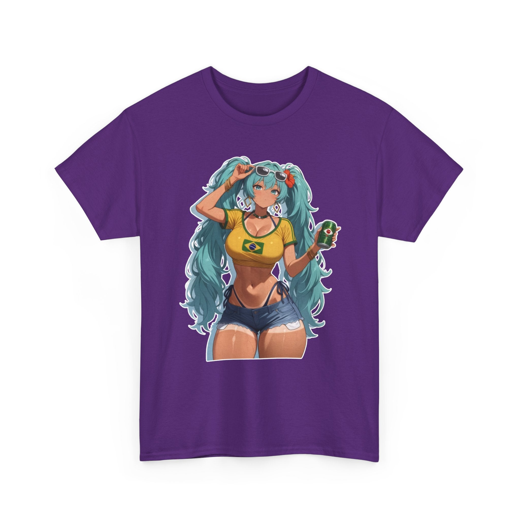 Hatsune Miku Brazil Girl Unisex Heavy Cotton Tee