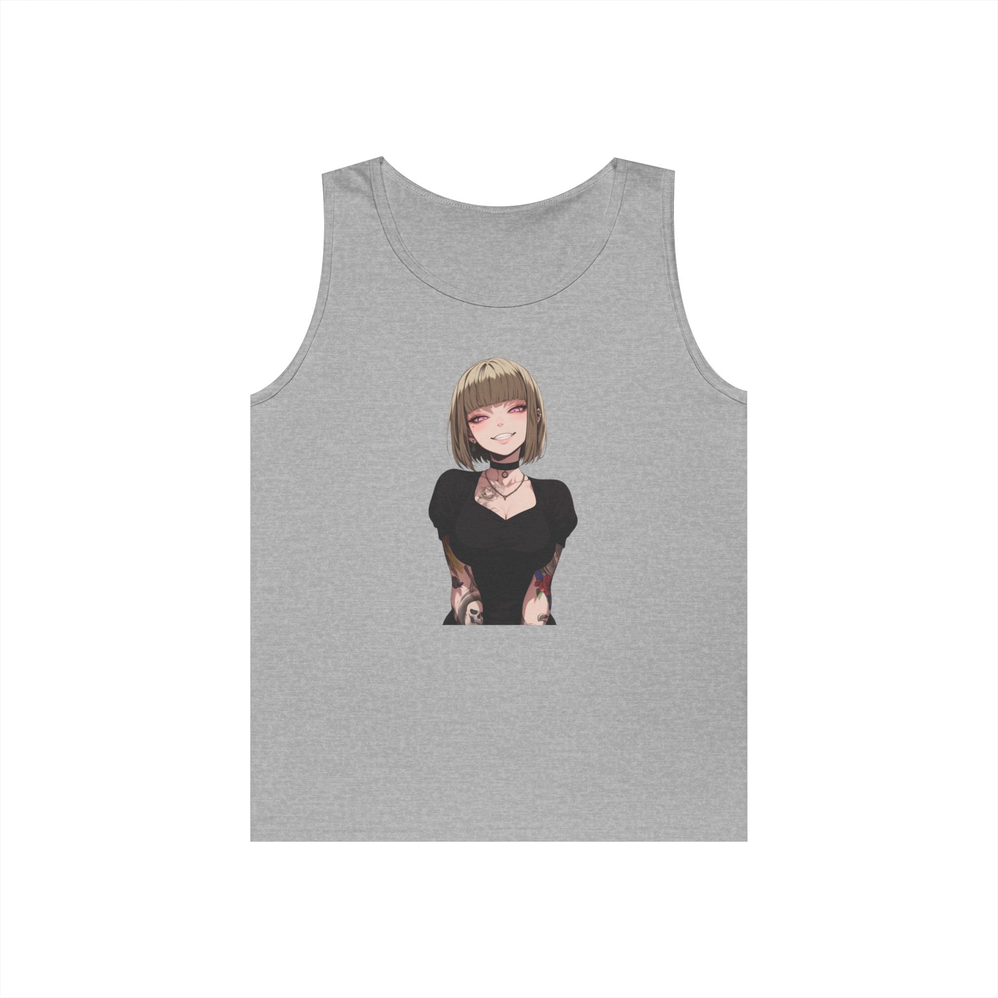 Sexy Style Himiko Toga Skull Tattooed Heavy Cotton Tank Top