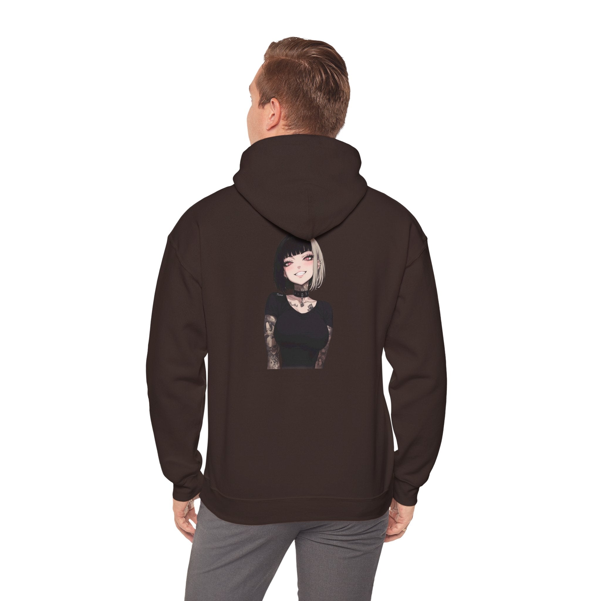 Himiko Toga Gothic Tattooed Style Unisex Heavy Blend™ Hooded Sweatshirt