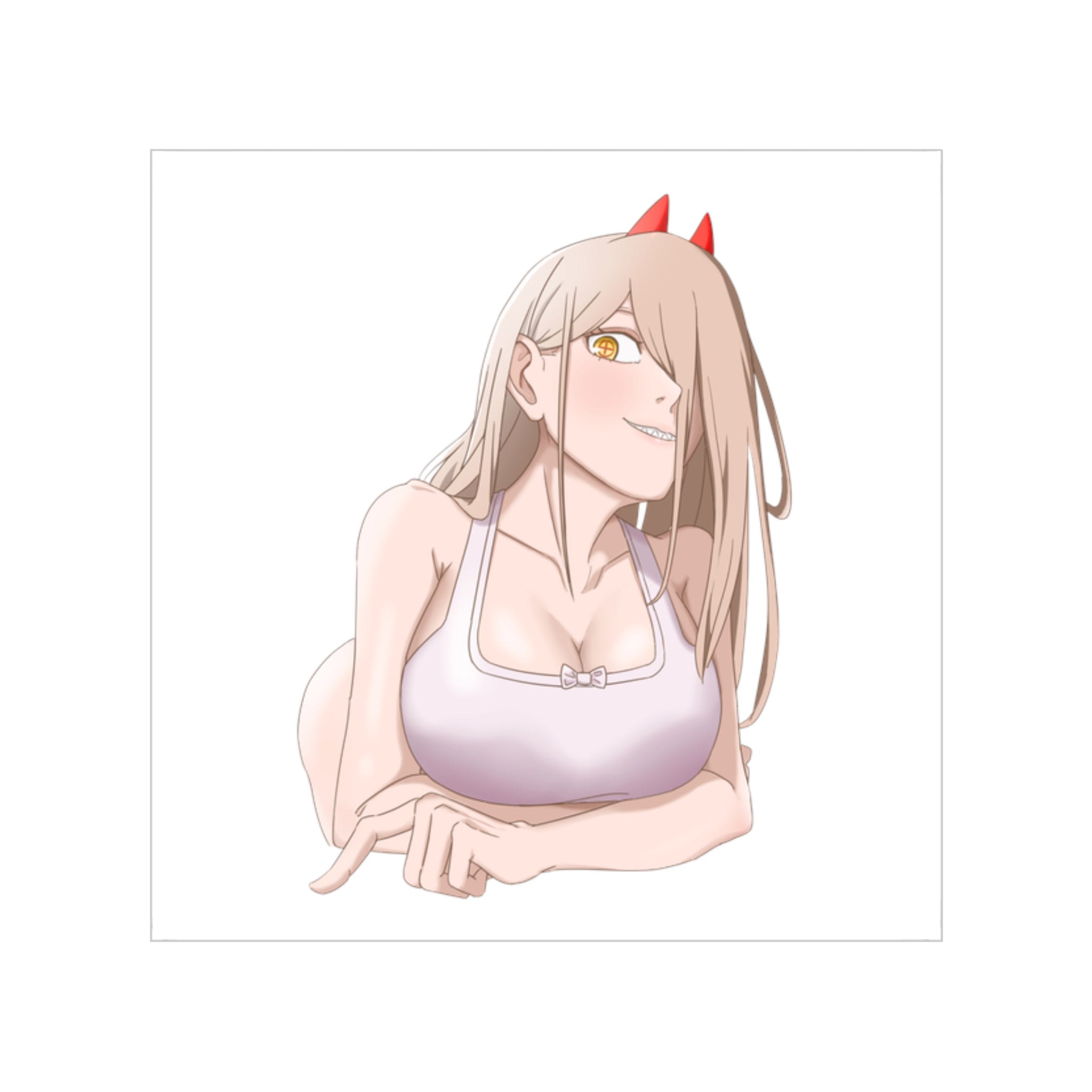 Power Cute Waifu Sticker