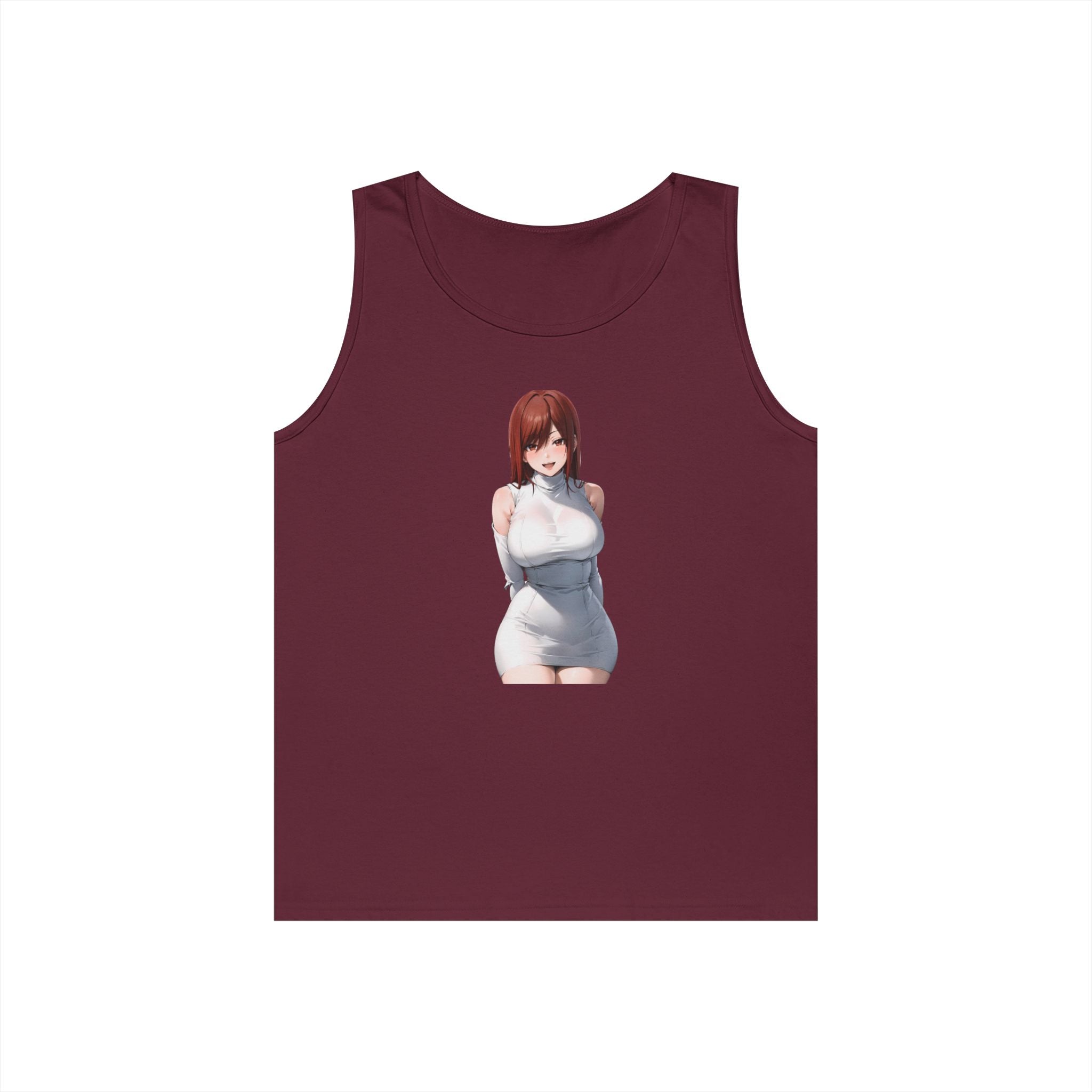 Ezra Scarlet Charming White Dress Anime Heavy Cotton Tank Top