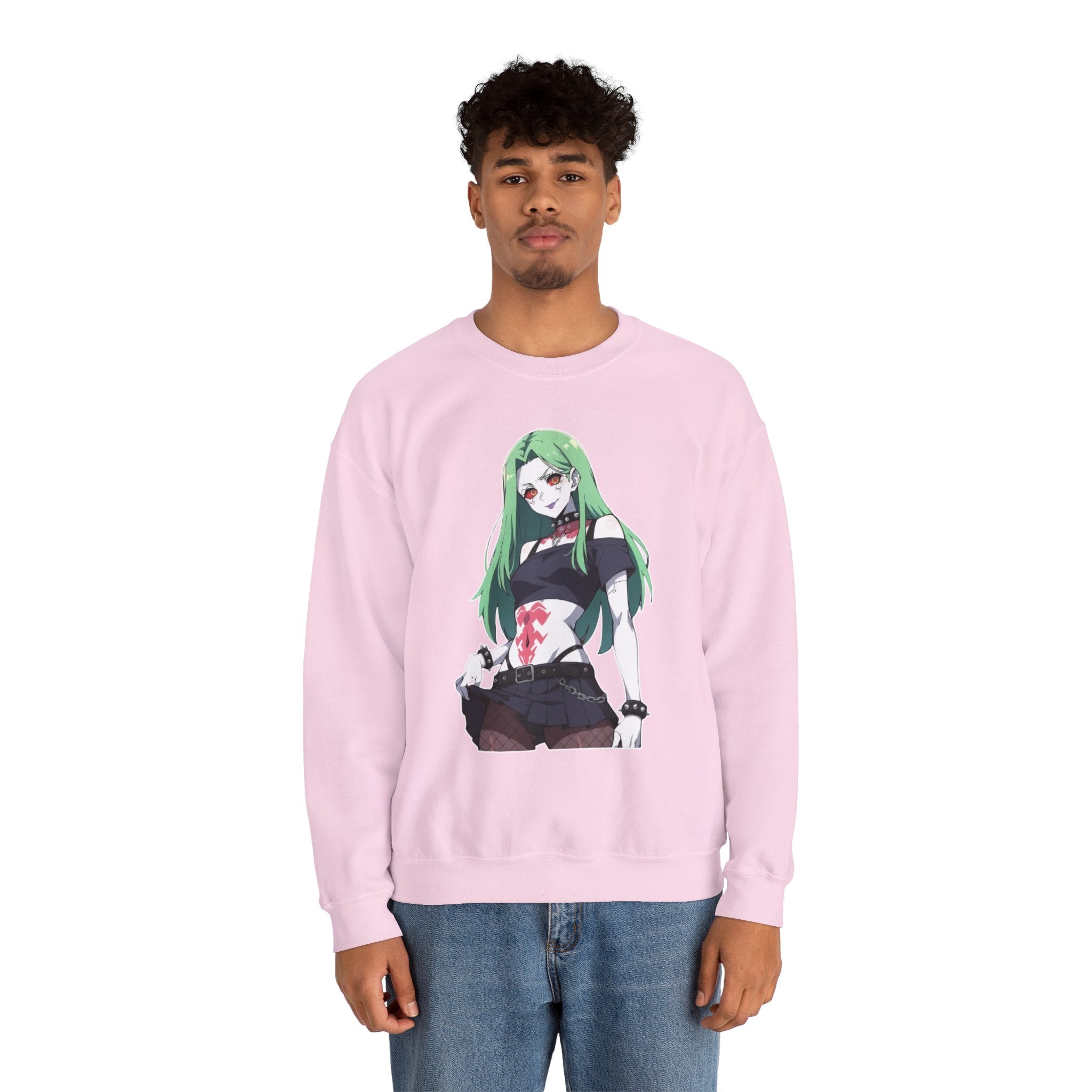 Rebecca Cyberpunk Futuristic Unisex Heavy Blend™ Crewneck Sweatshirt