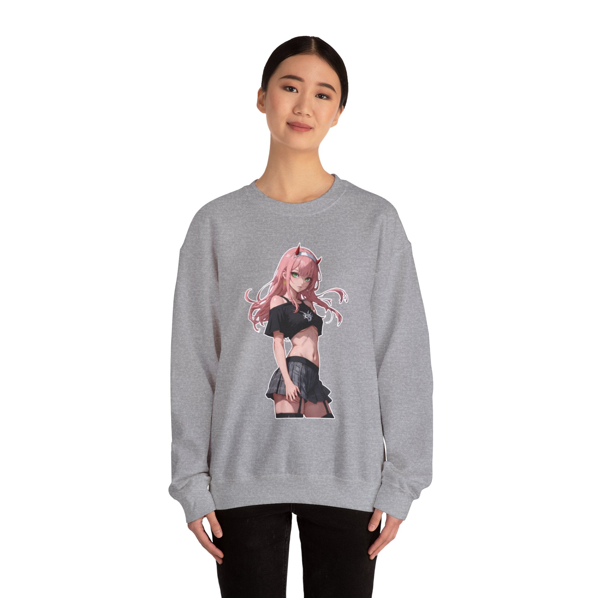 Zero Two Streetwear Style Unisex Heavy Blend™ Crewneck Sweatshirt