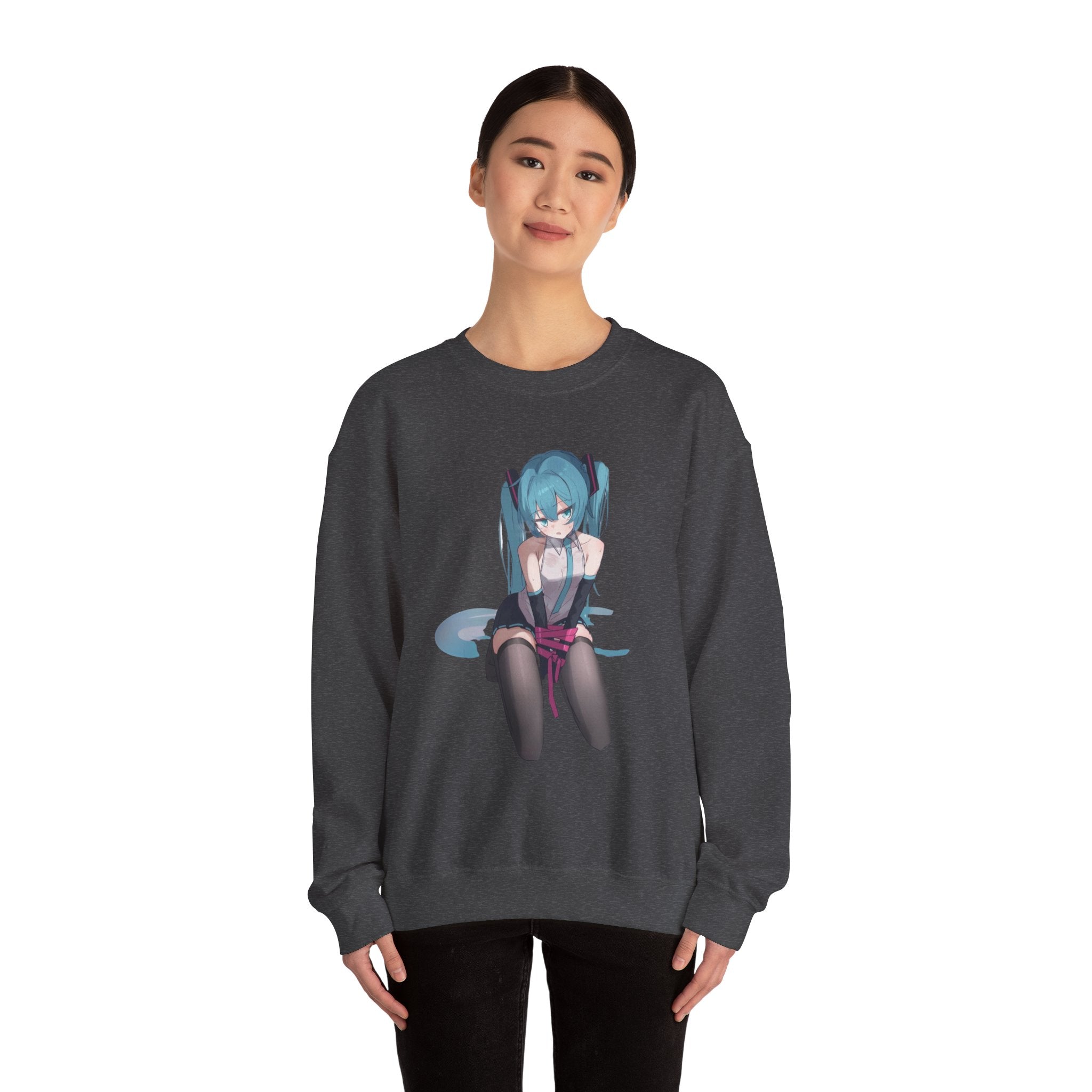 Hatsune Miku Bound Cute Anime Unisex Heavy Blend™ Crewneck Sweatshirt
