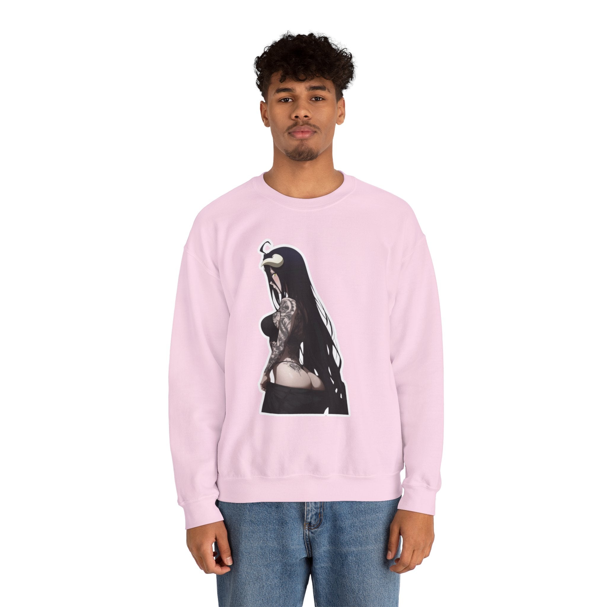 Albedo From Overlord Gothic Tattooed Unisex Heavy Blend™ Crewneck Sweatshirt