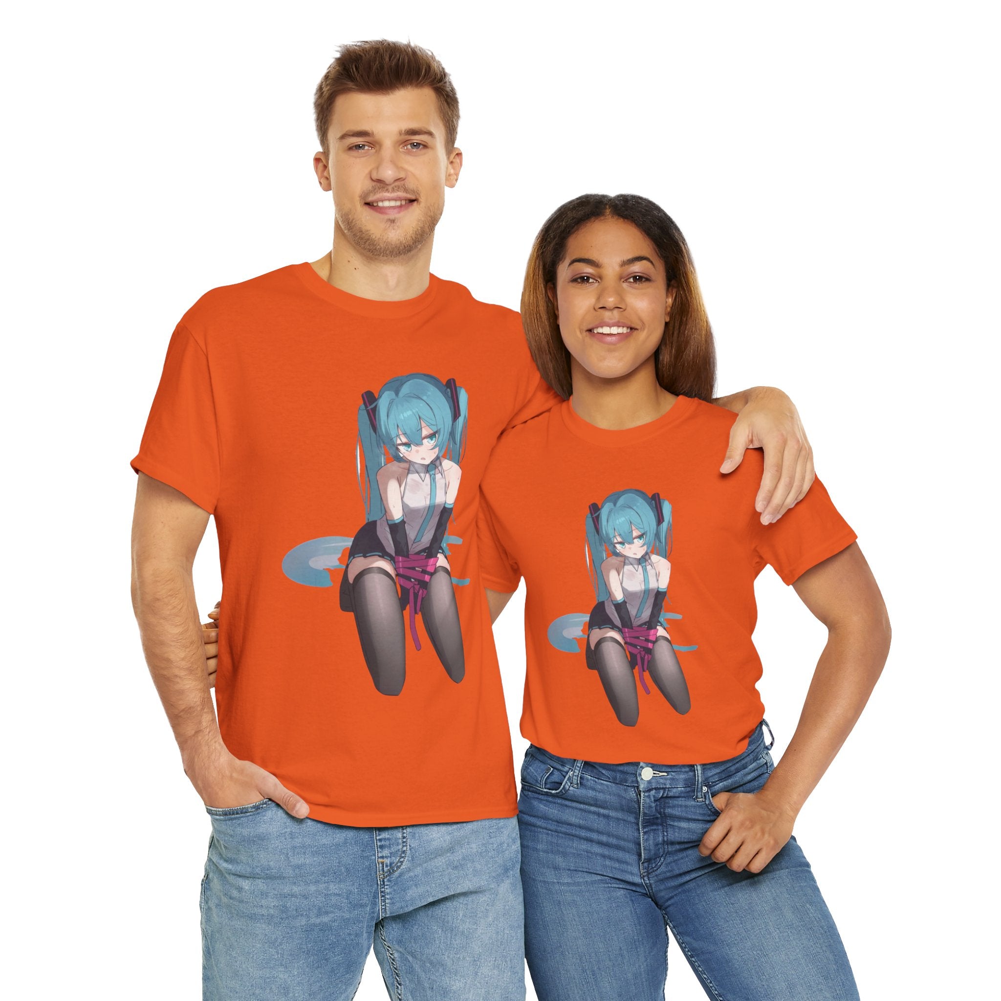 Hatsune Miku Bound Cute Anime Unisex Heavy Cotton Tee