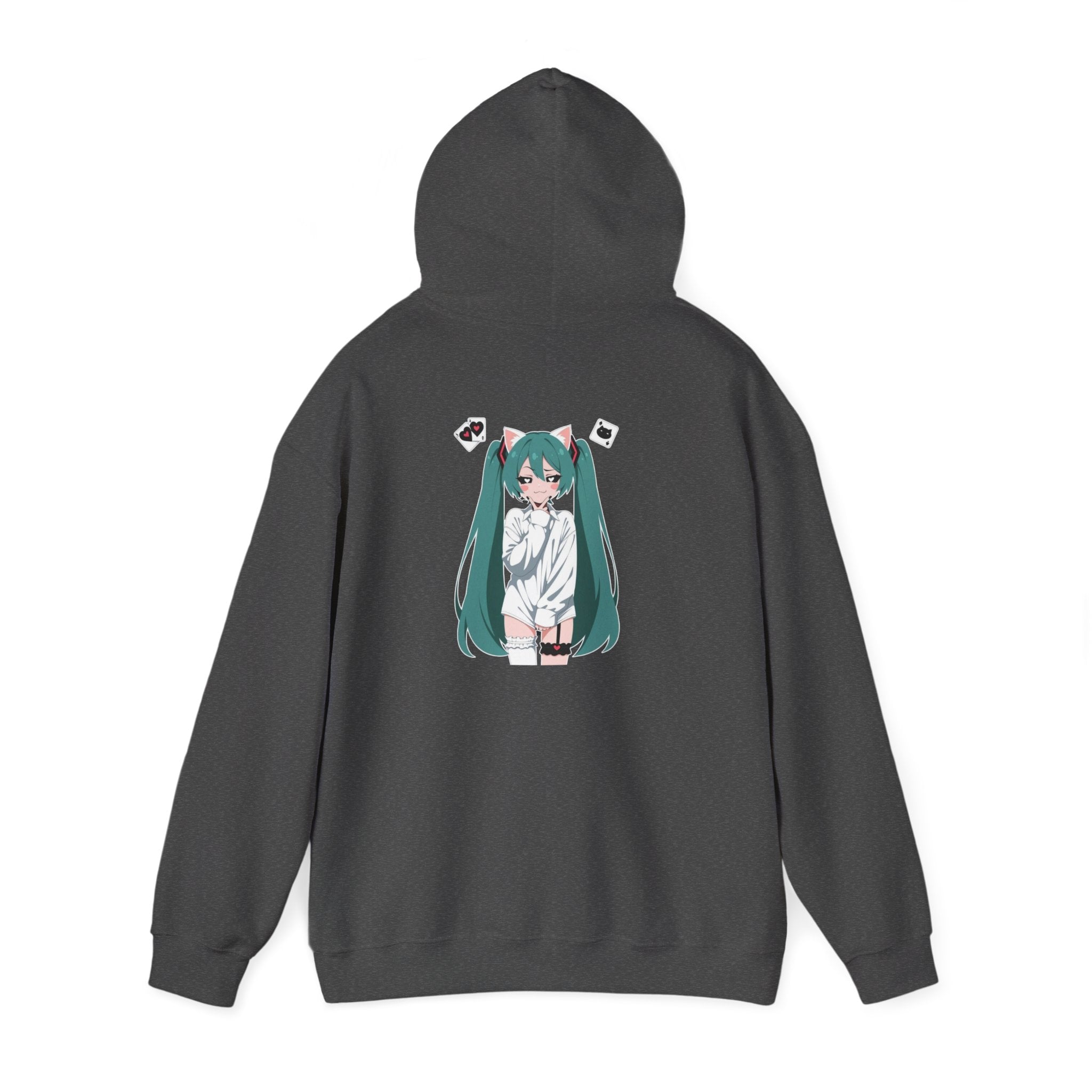 Hatsune Miku Catgirl Cute Unisex Heavy Blend™ Hooded Sweatshirt