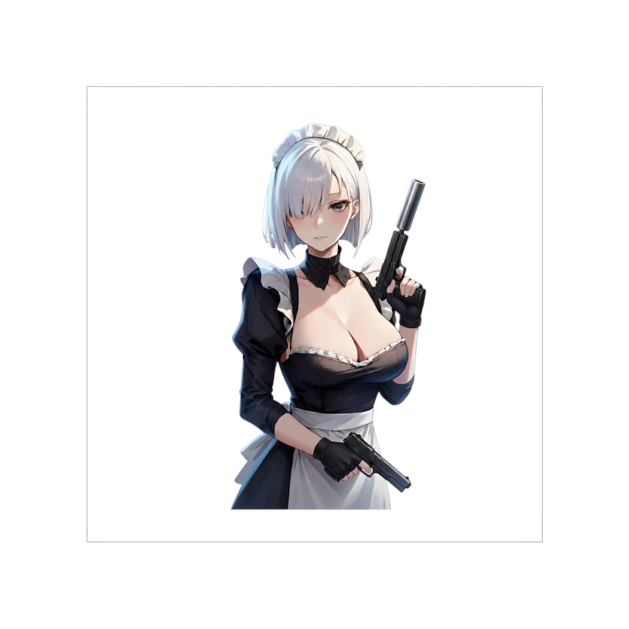 Fiona Frost Maid Tactical Waifu Sticker