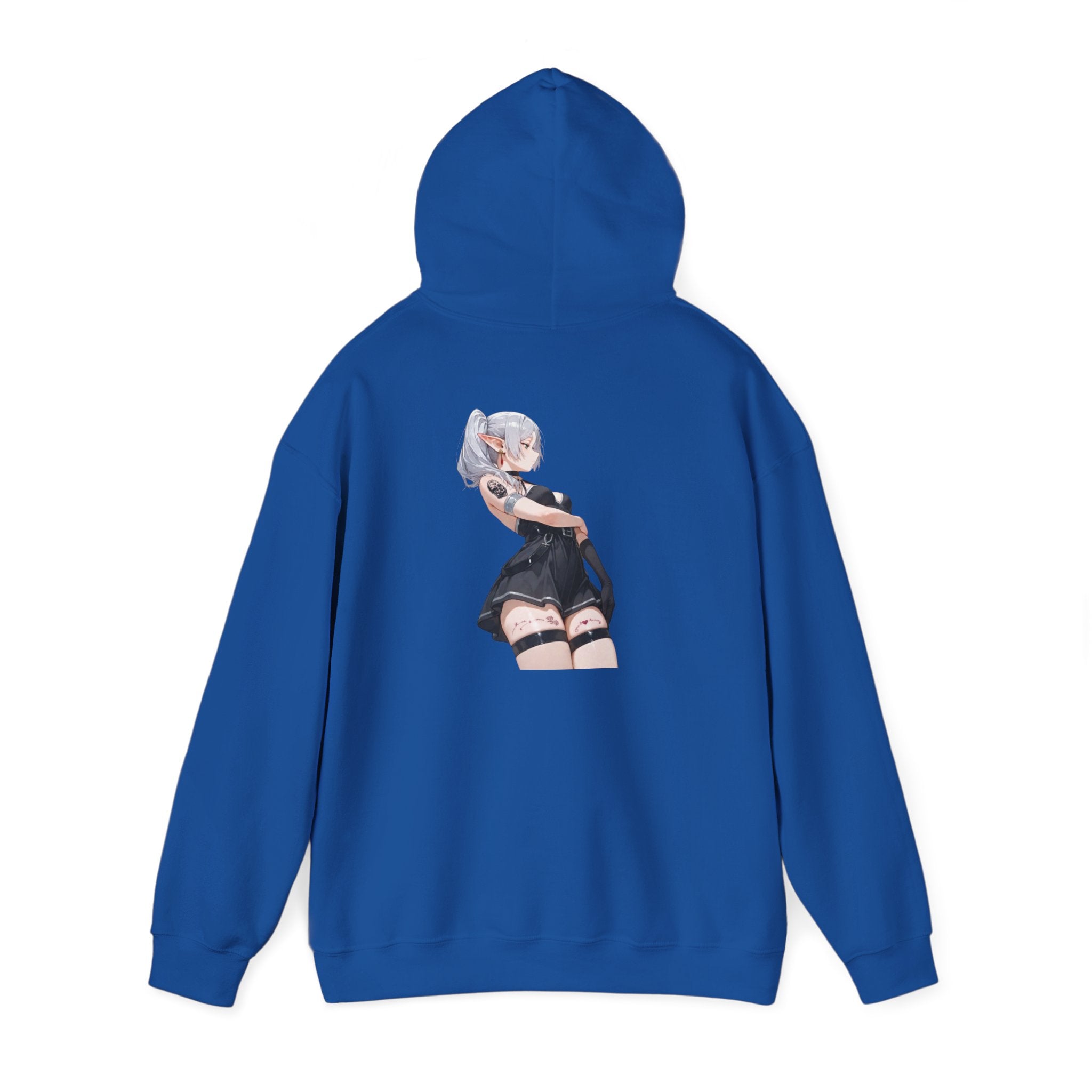 Sexy Frieren Tattooed Black Outfit Unisex Heavy Blend™ Hooded Sweatshirt