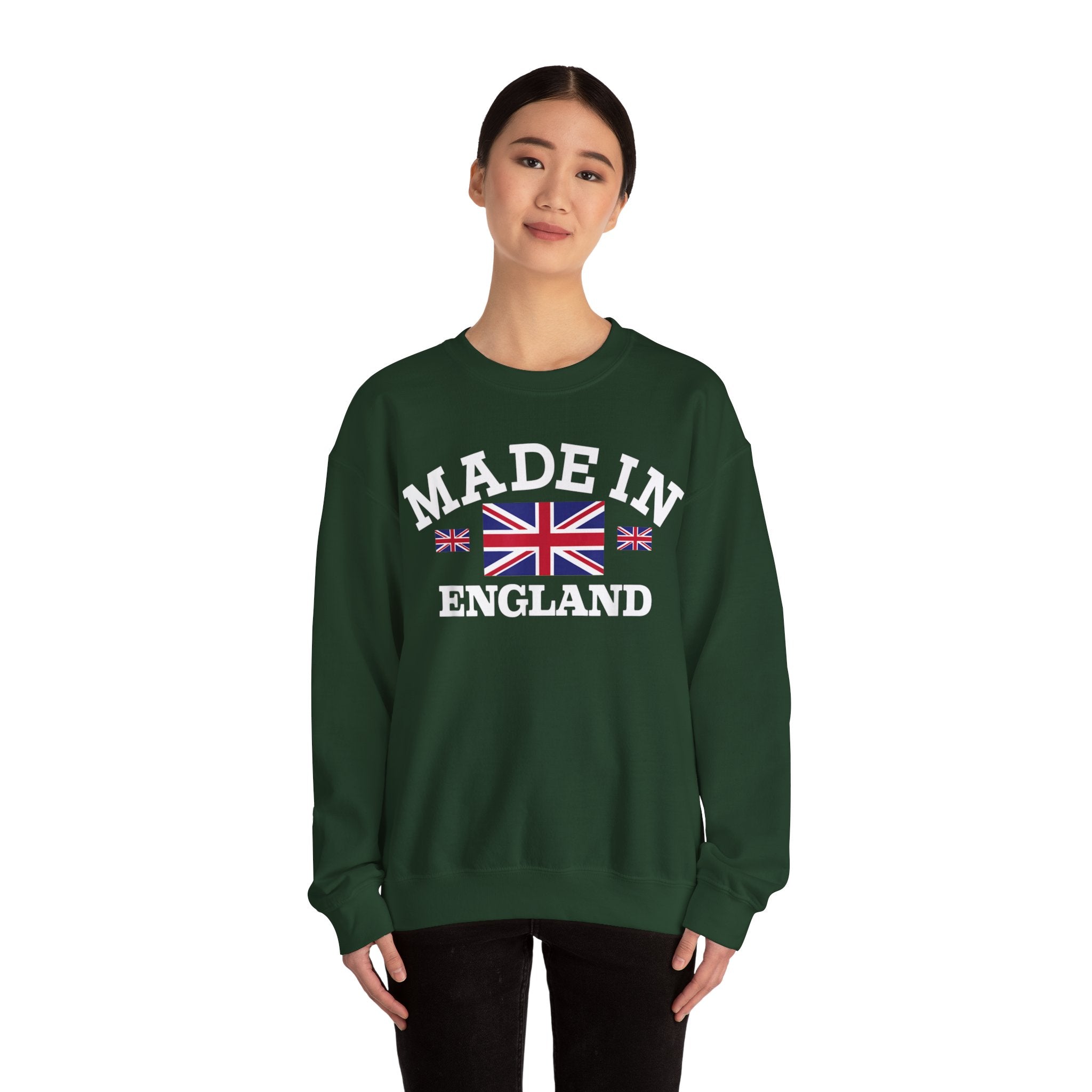 Made in England British Flag Union Jack Unisex Heavy Blend™ Crewneck Sweatshirt