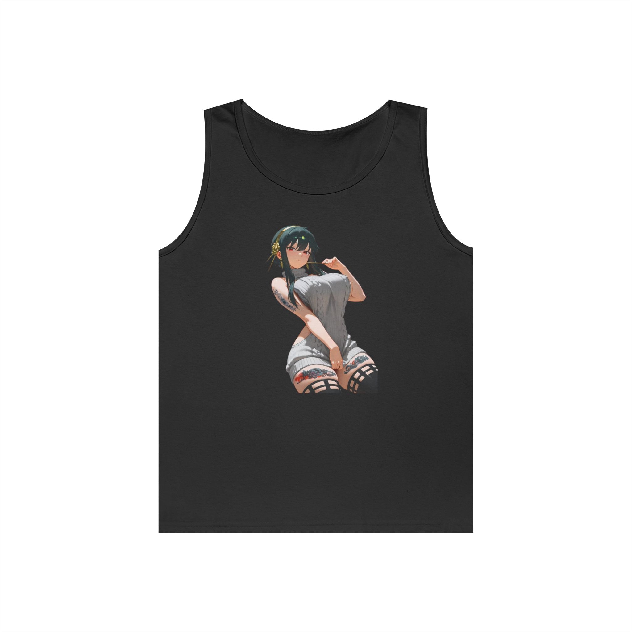 Yor Forger Sexy Tattooed Anime Heavy Cotton Tank Top