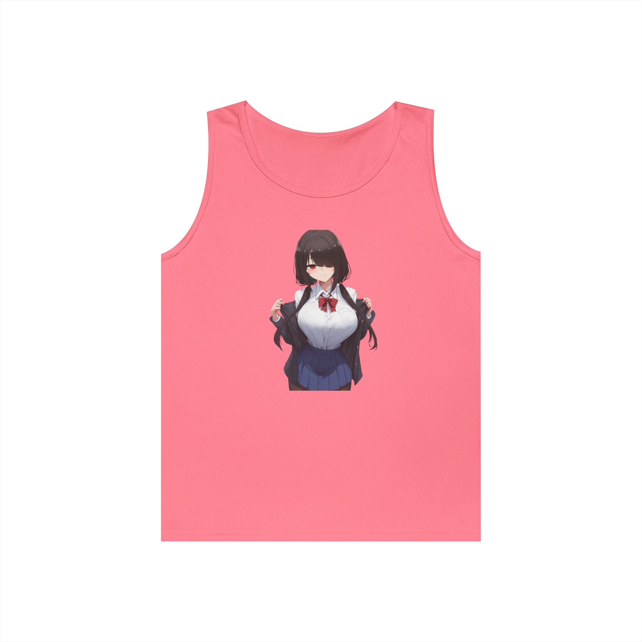 Tokisaki Kurum Schoolgirl Gothic Seductive Heavy Cotton Tank Top