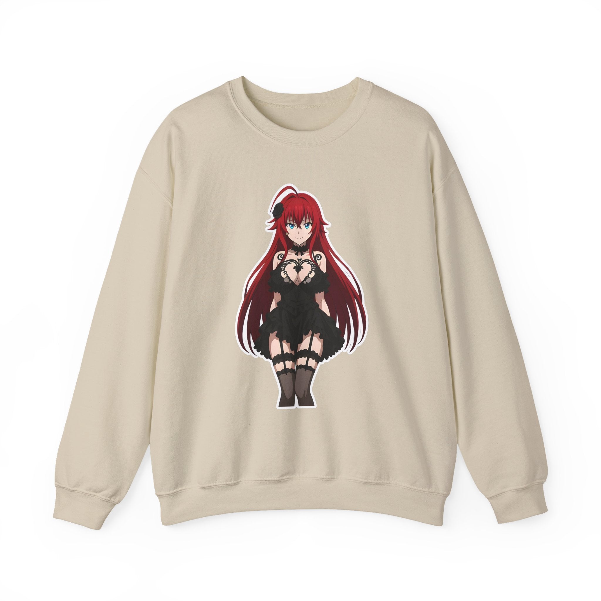 Rias Gremory Gothic Style Waifu Unisex Heavy Blend™ Crewneck Sweatshirt
