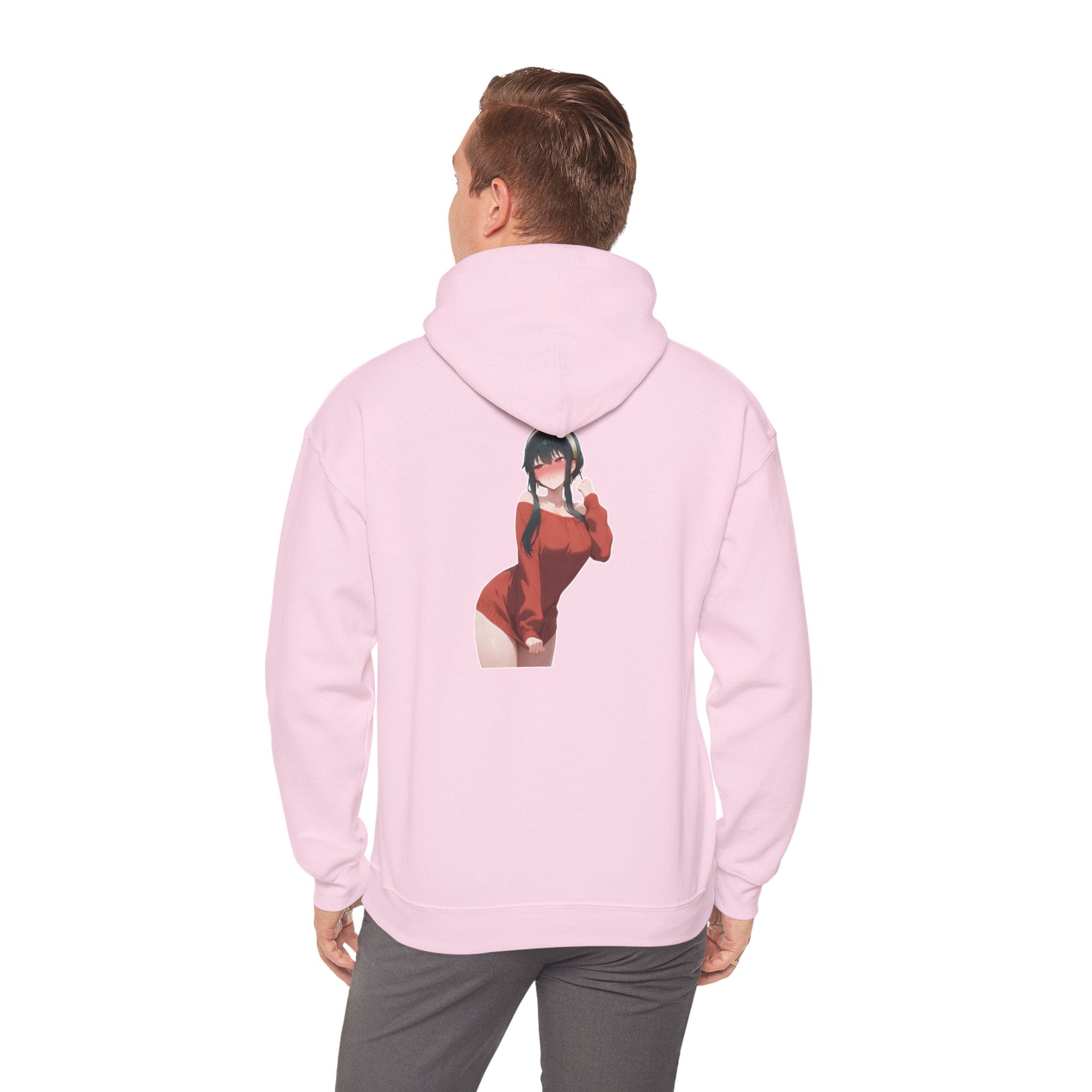 Yor Forger Blushing Waifu Unisex Heavy Blend™ Hooded Sweatshirt