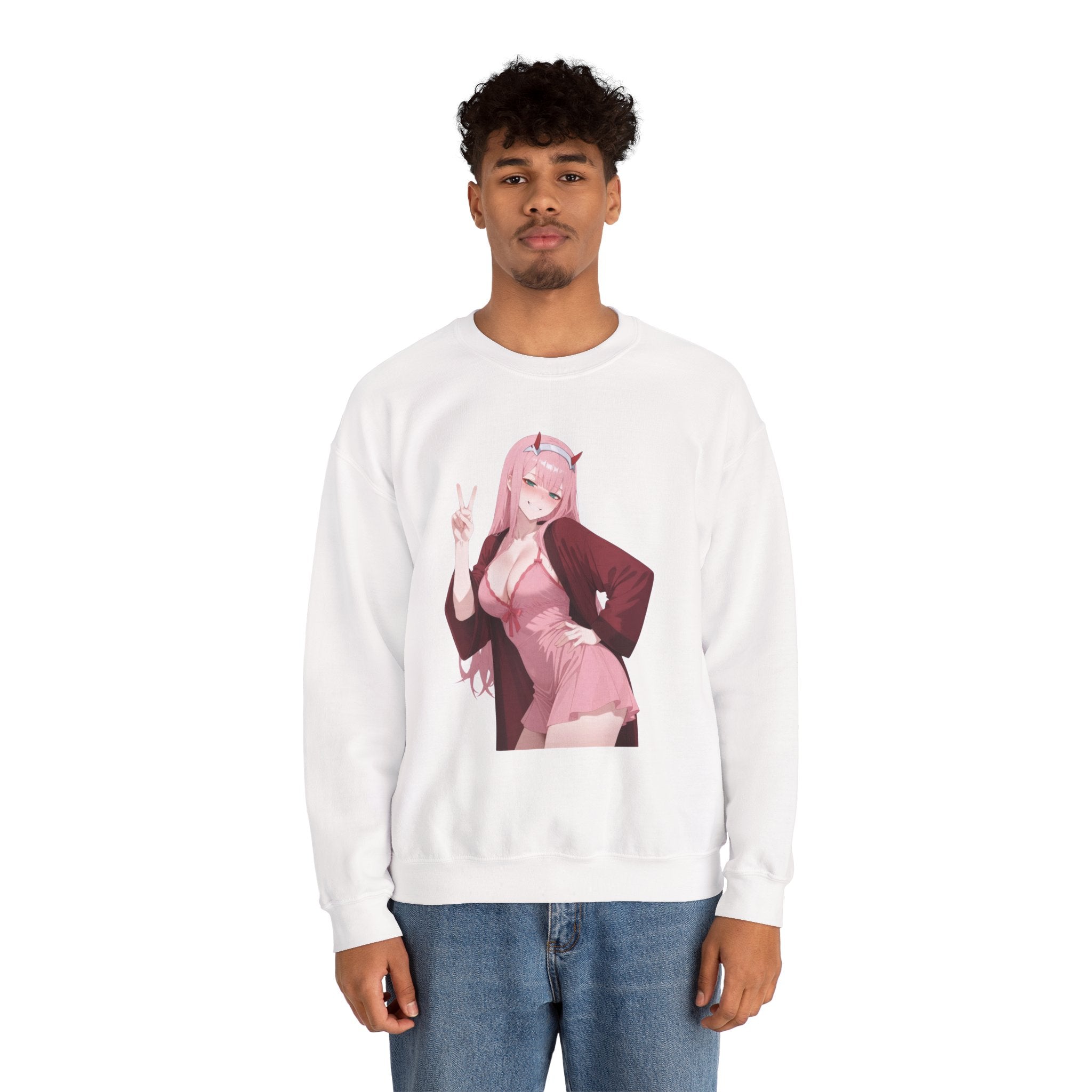 Zero Two Unisex Heavy Blend™ Crewneck Sweatshirt