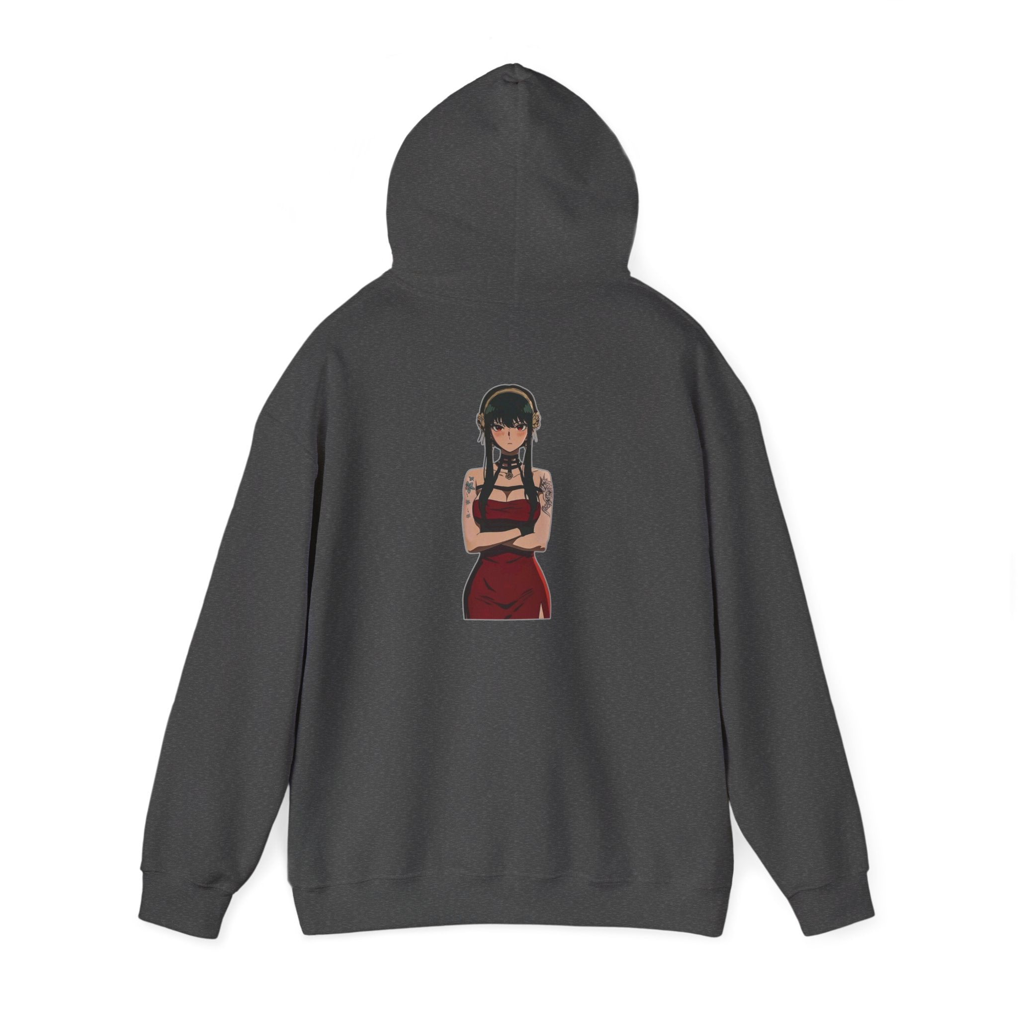 Yor Forger Elegant Tattooed Anime Unisex Heavy Blend™ Hooded Sweatshirt