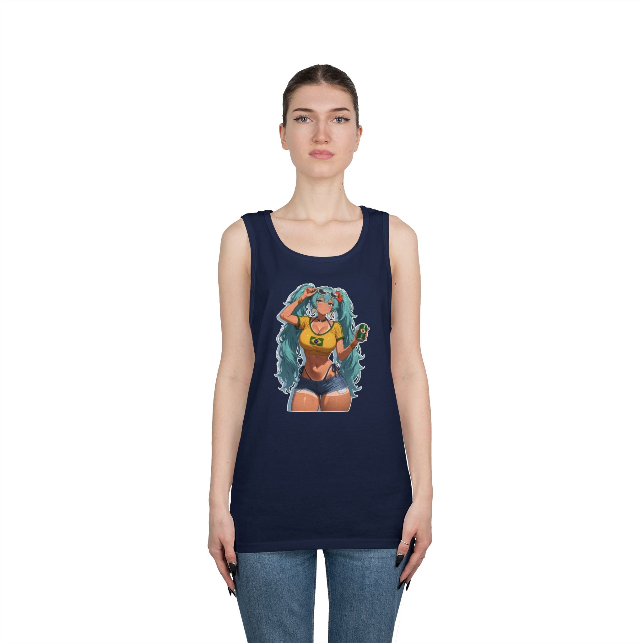 Hatsune Miku Brazil Girl Heavy Cotton Tank Top