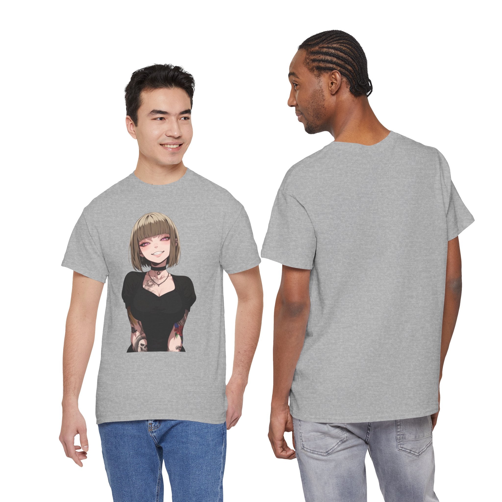 Sexy Style Himiko Toga Skull Tattooed Unisex Heavy Cotton Tee