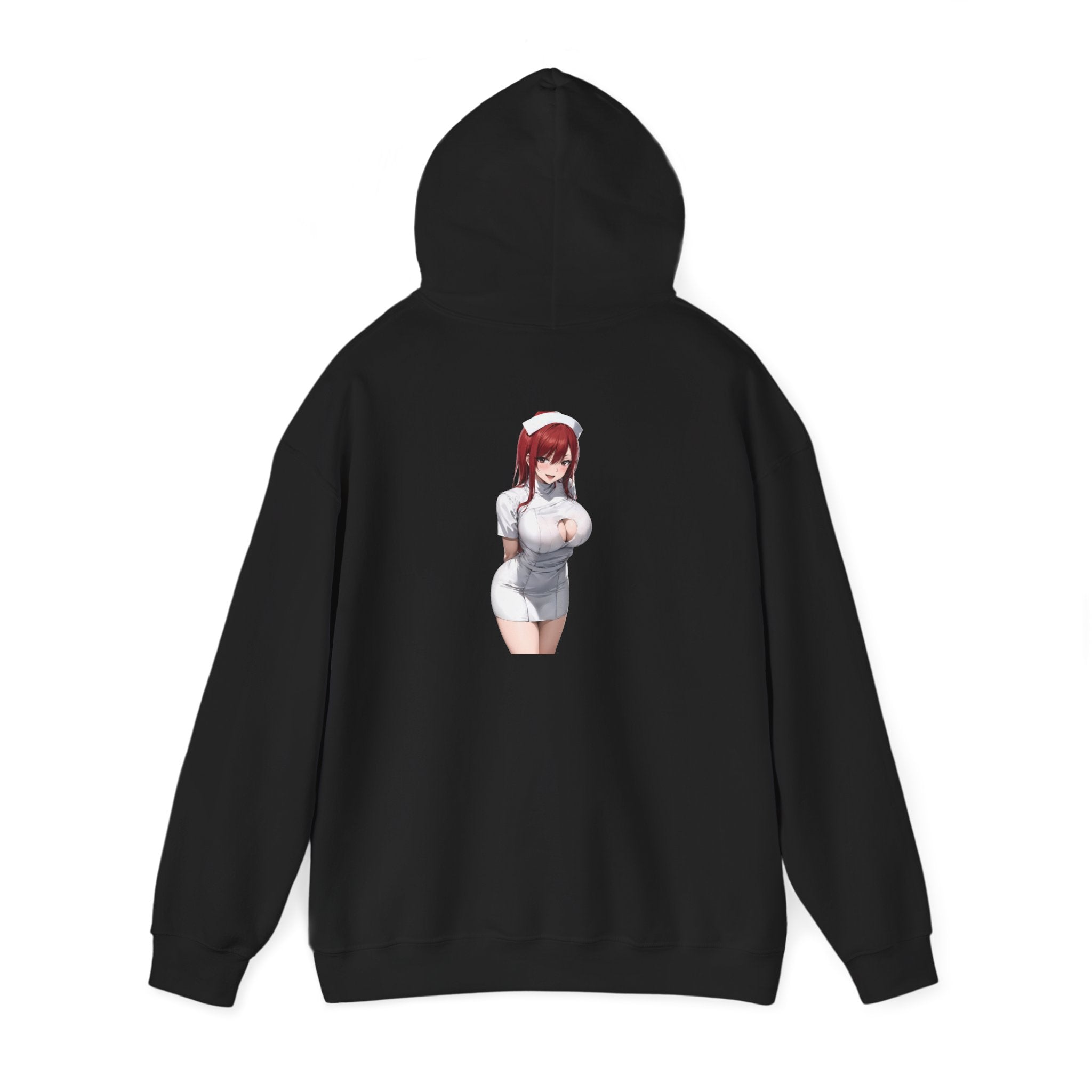 Ezra Scarlet Nurse Uniform Anime Unisex Heavy Blend™ Hooded Sweatshirt