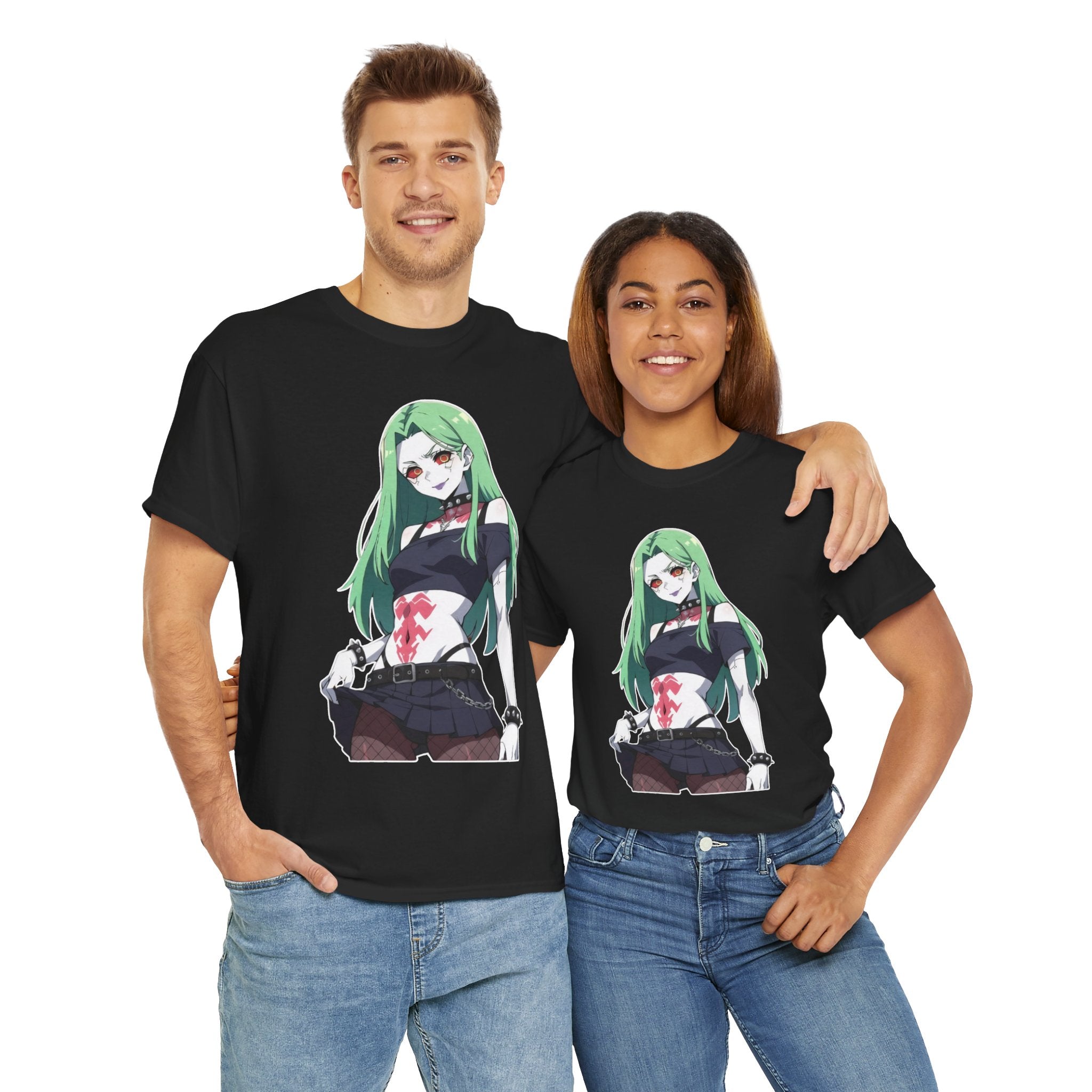 Rebecca Cyberpunk Futuristic Unisex Heavy Cotton Tee