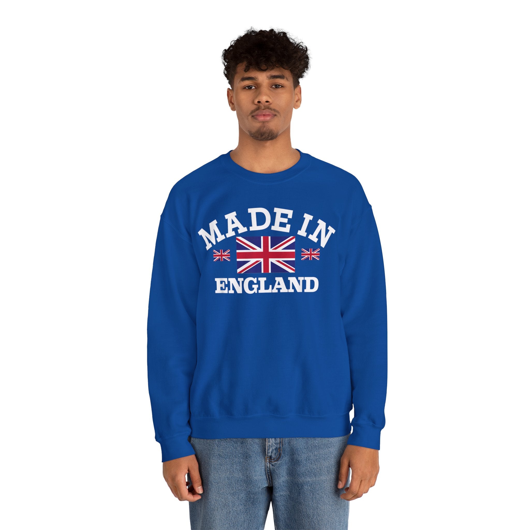 Made in England British Flag Union Jack Unisex Heavy Blend™ Crewneck Sweatshirt