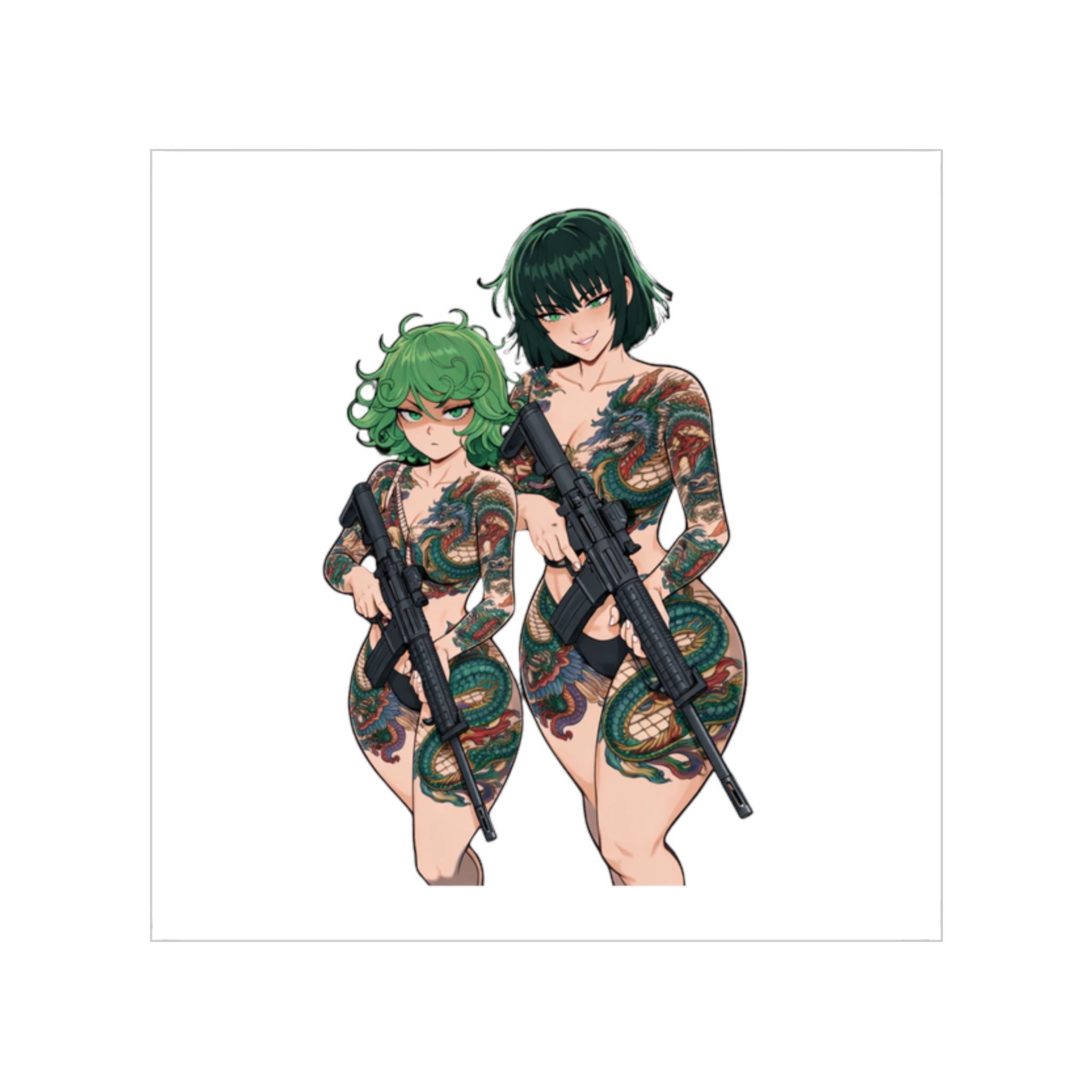 Tatsumaki and Fubuki Tactical Tattoo Sticker