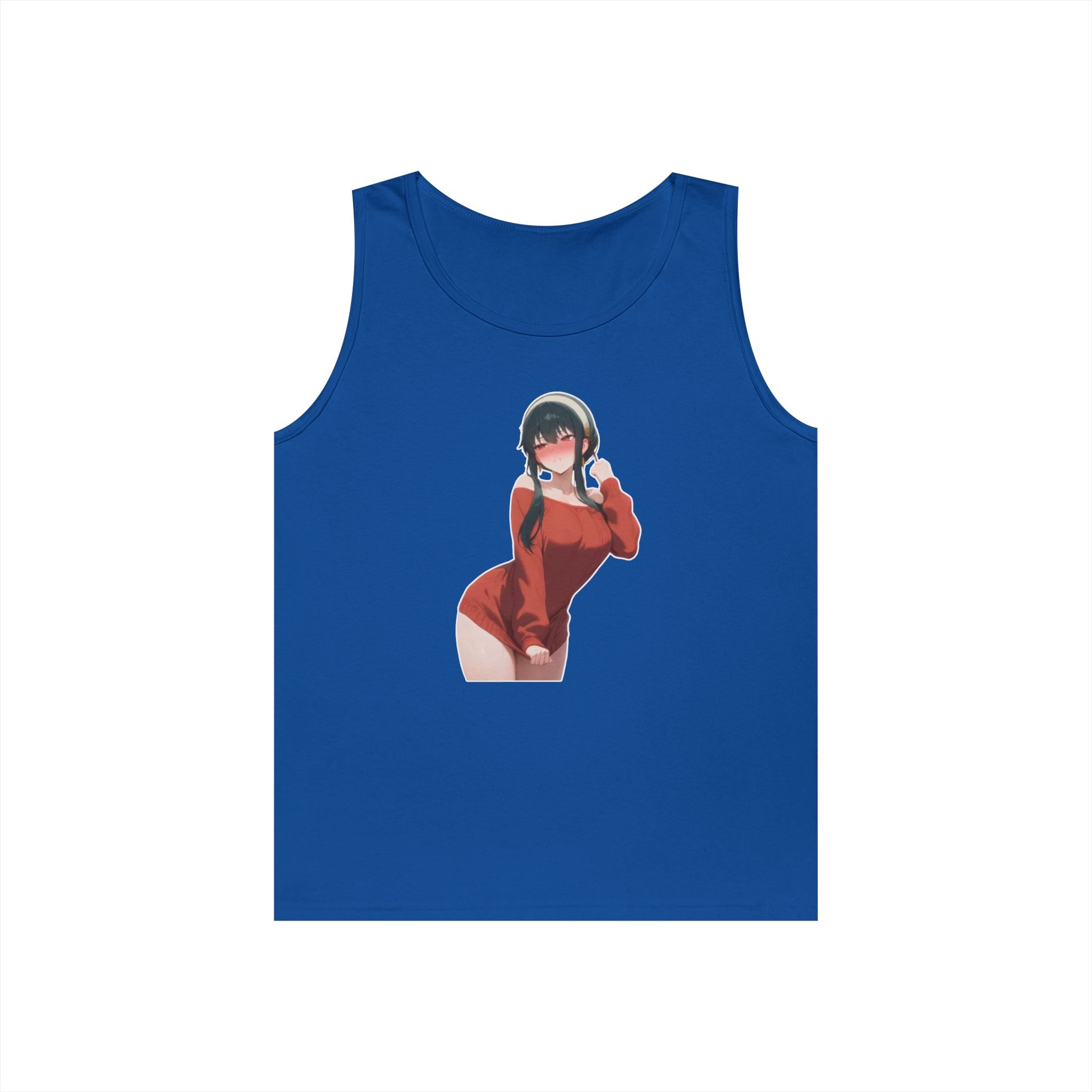 Yor Forger Blushing Waifu Heavy Cotton Tank Top