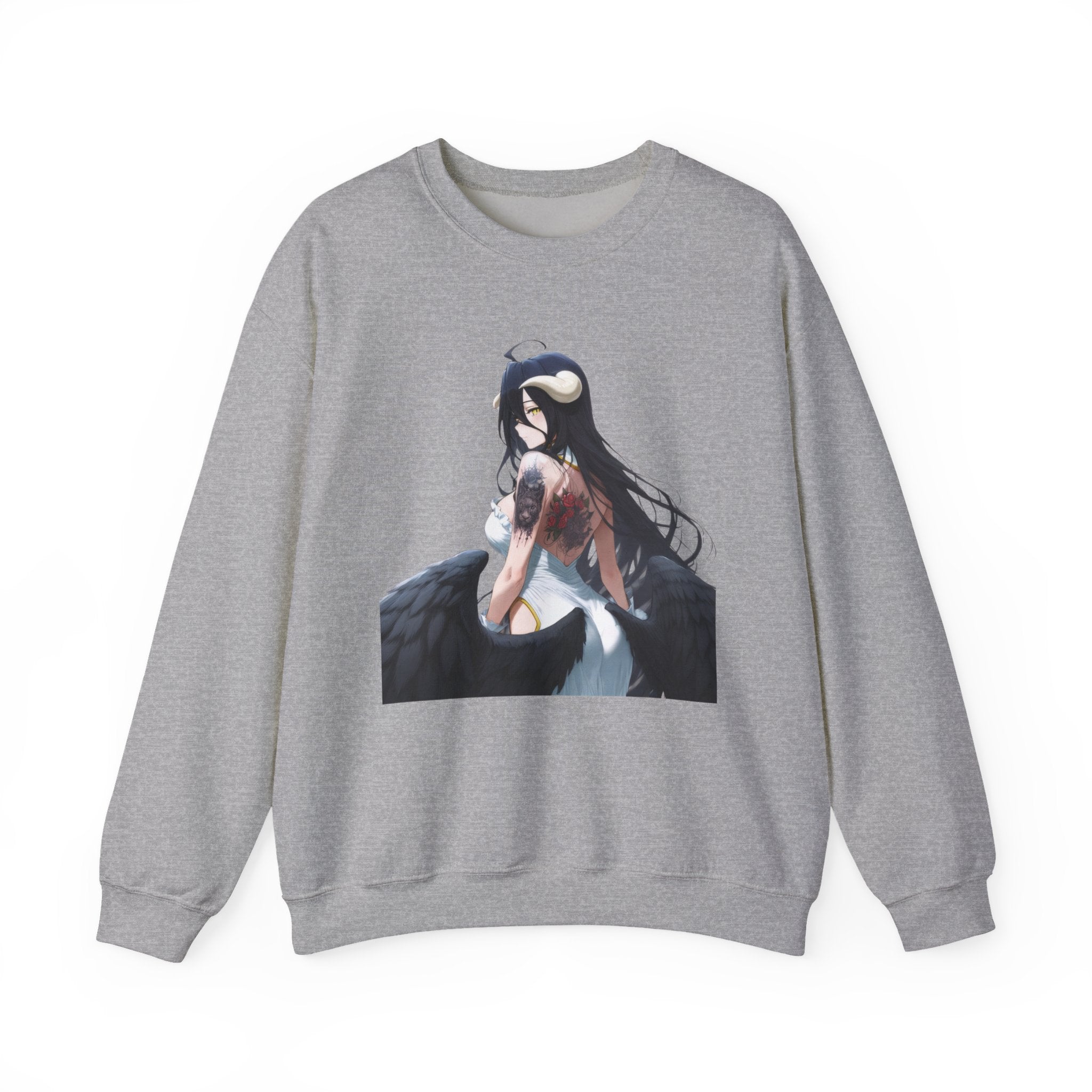 Gothic Albedo Overlord Waifu Unisex Heavy Blend™ Crewneck Sweatshirt