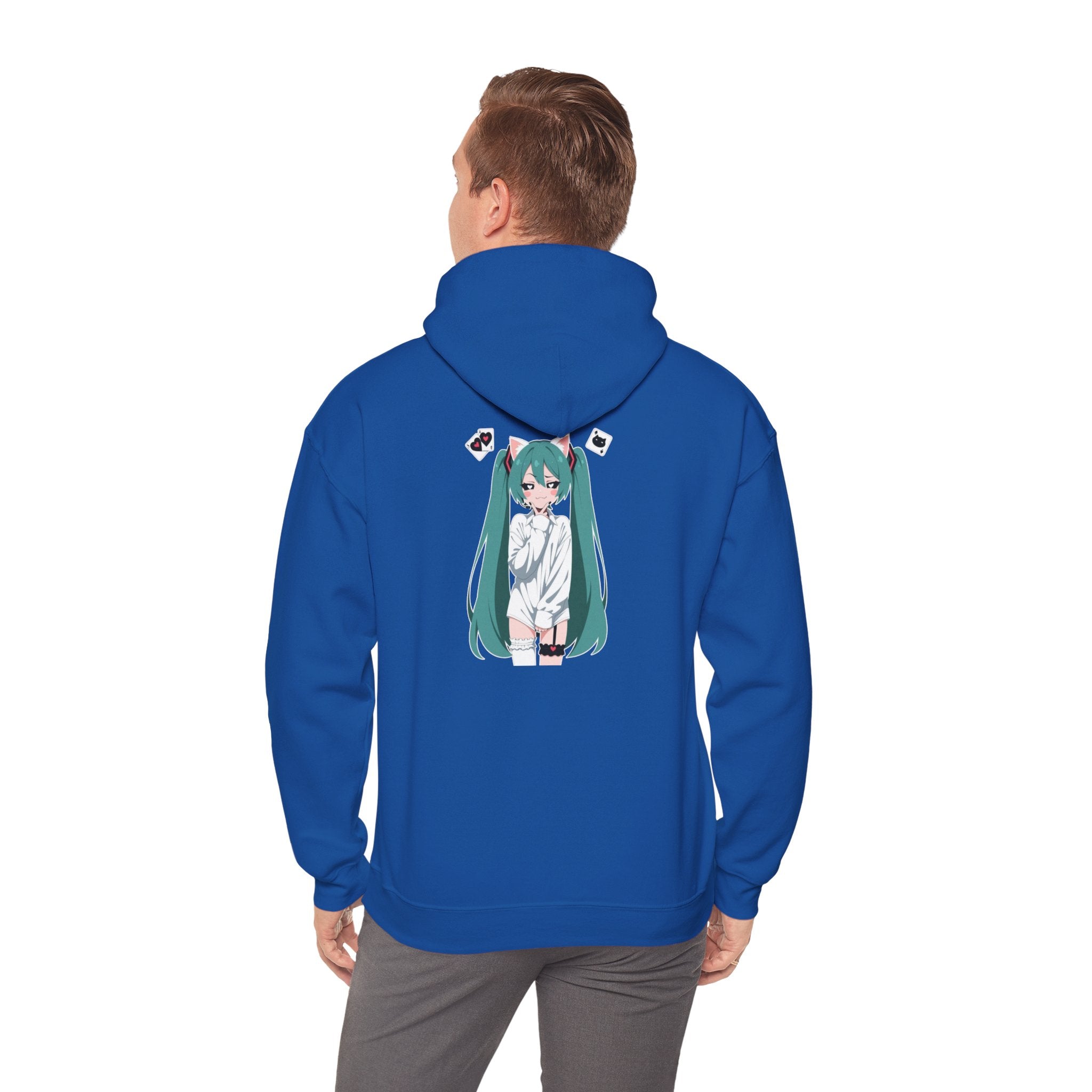 Hatsune Miku Catgirl Cute Unisex Heavy Blend™ Hooded Sweatshirt