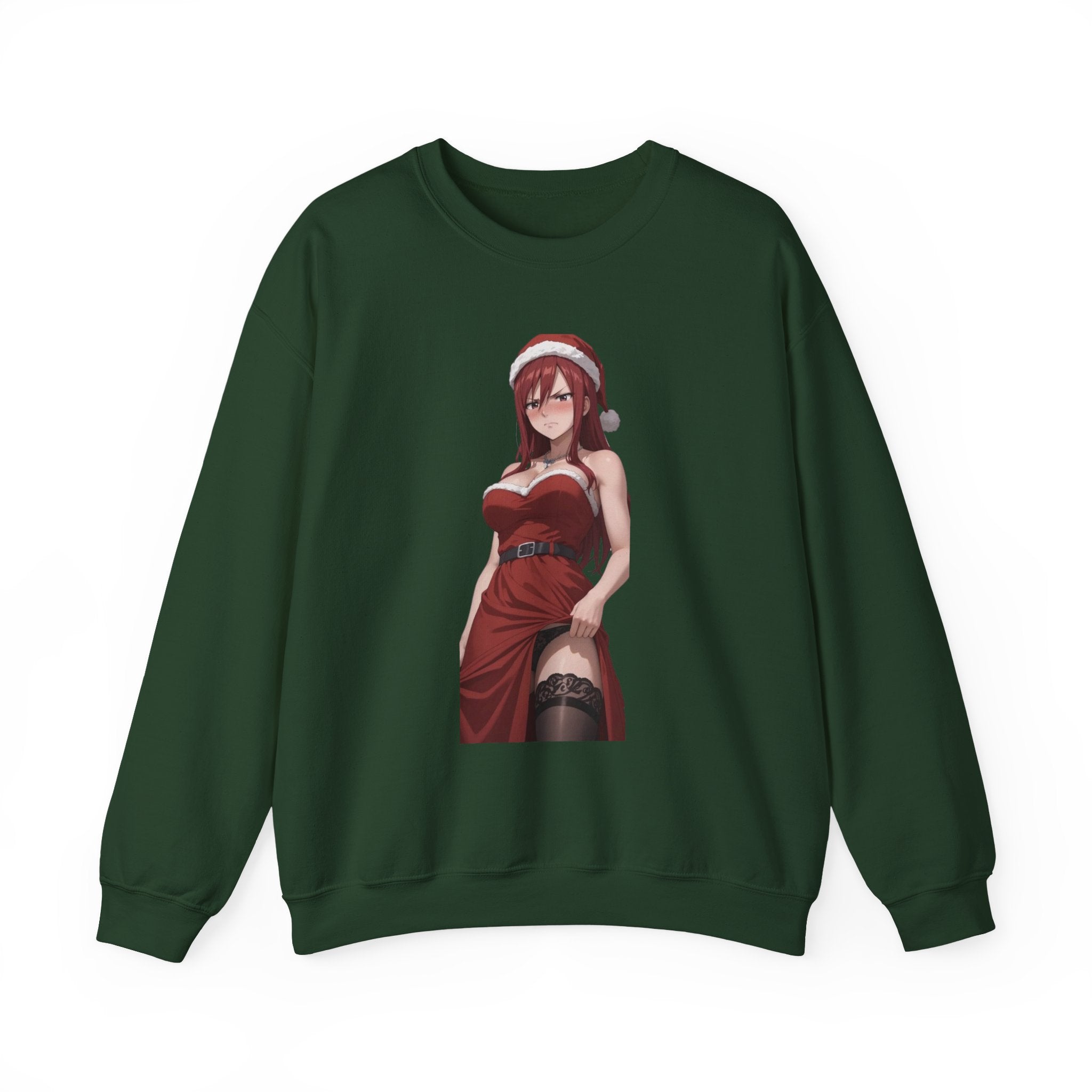 Ezra Scarlet Christmas Themed Angry Unisex Heavy Blend™ Crewneck Sweatshirt
