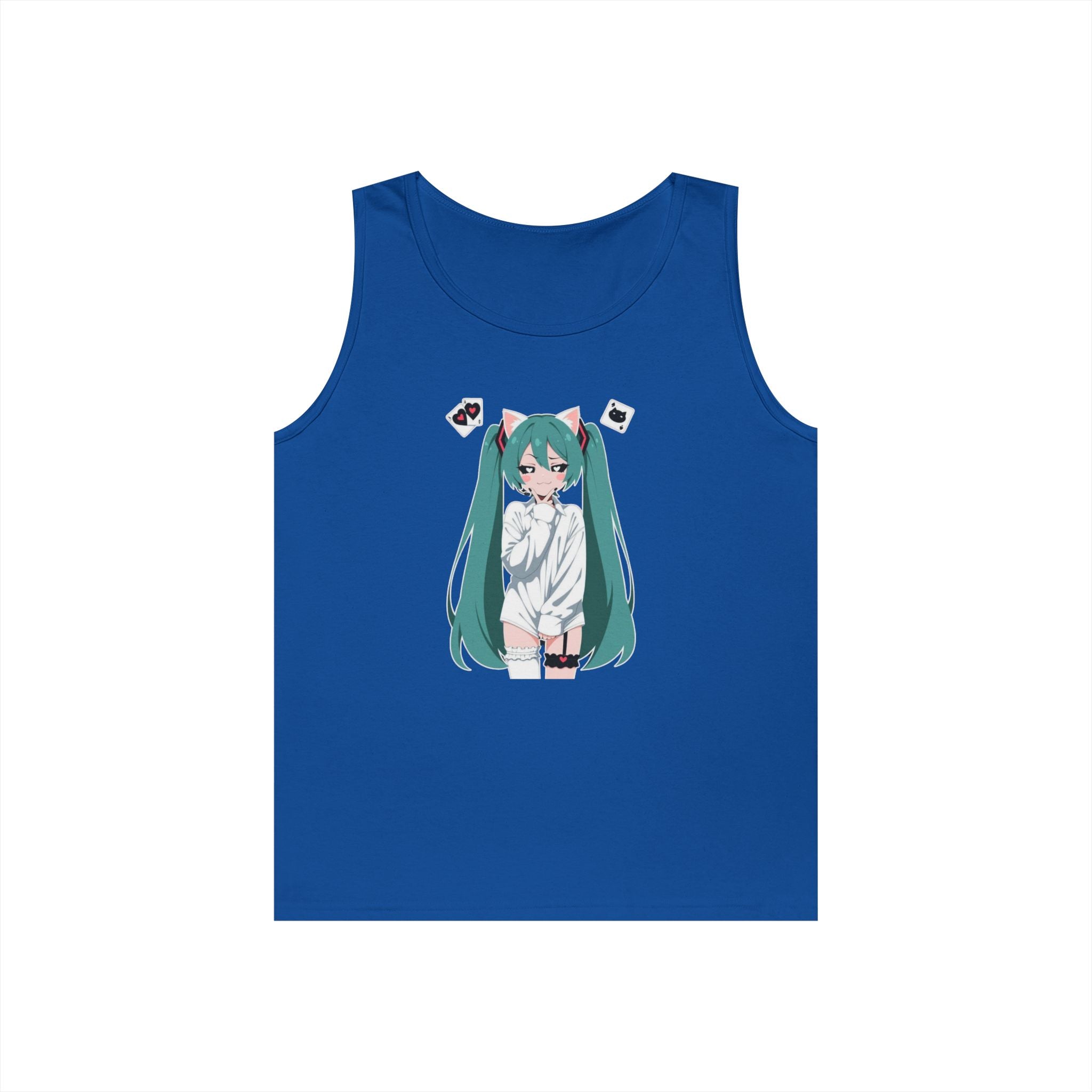 Hatsune Miku Catgirl Cute Heavy Cotton Tank Top