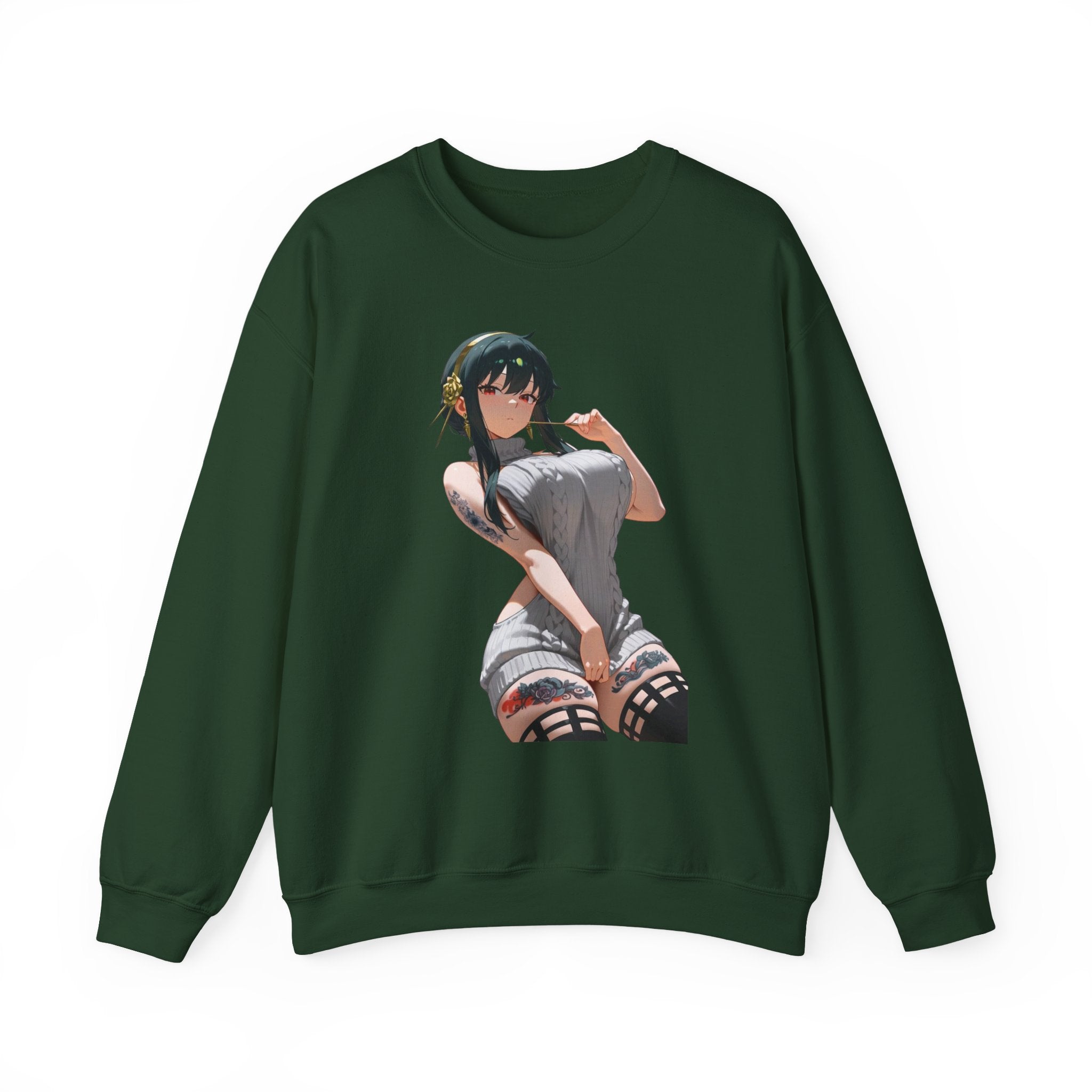 Yor Forger Sexy Tattooed Unisex Heavy Blend™ Crewneck Sweatshirt