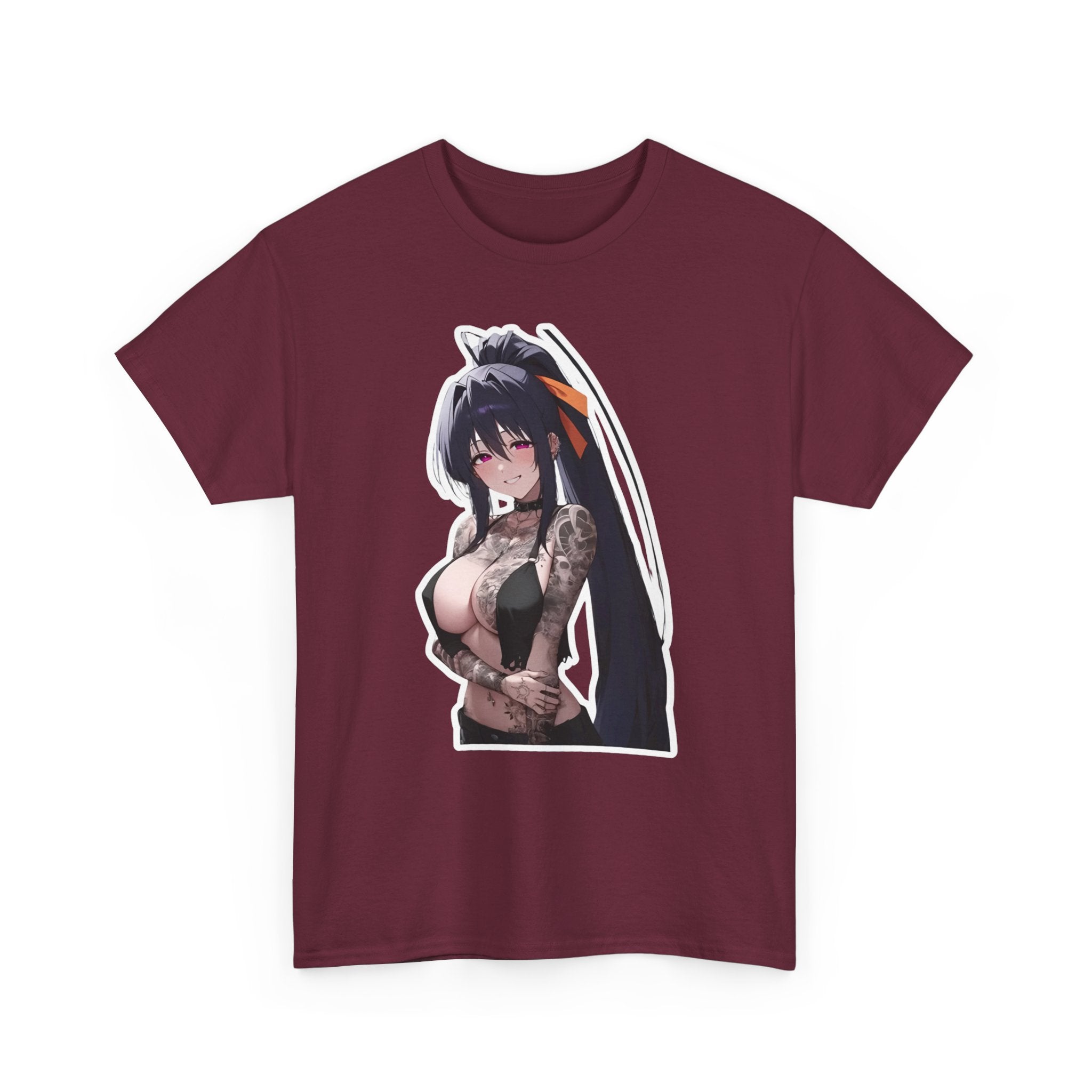 Akeno Himejima Gothic Tattooed Unisex Heavy Cotton Tee