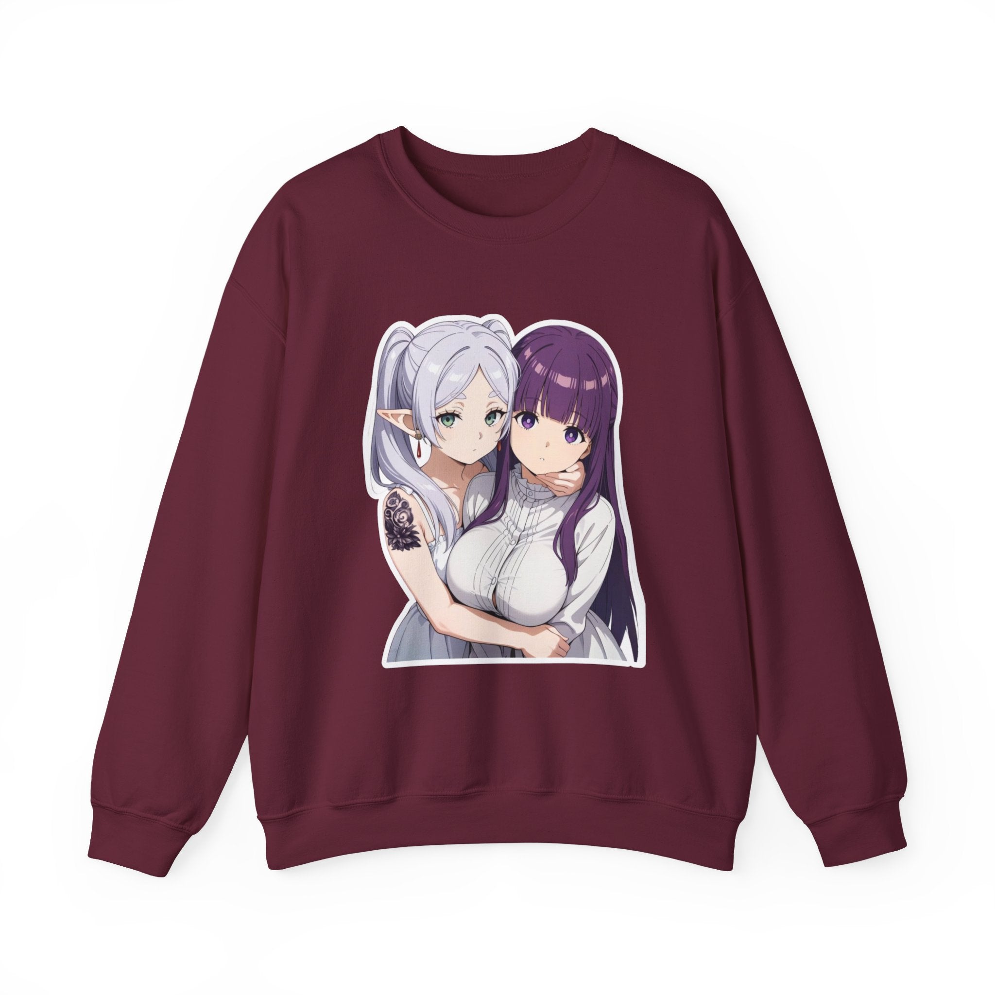Fern x Frieren Waifu Unisex Heavy Blend™ Crewneck Sweatshirt