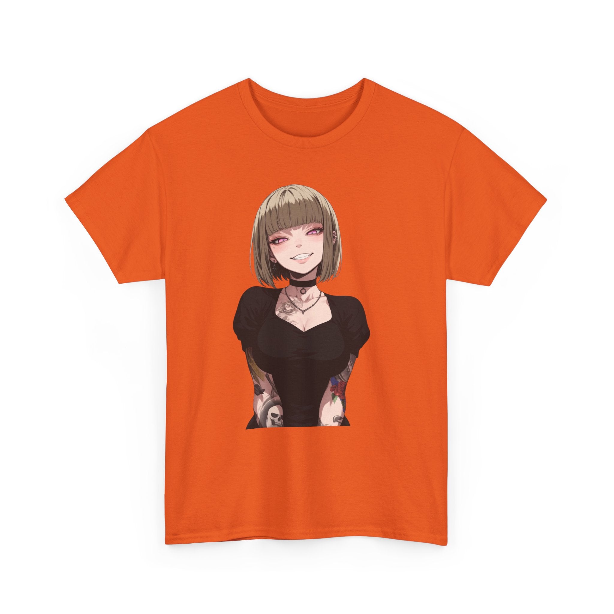 Sexy Style Himiko Toga Skull Tattooed Unisex Heavy Cotton Tee